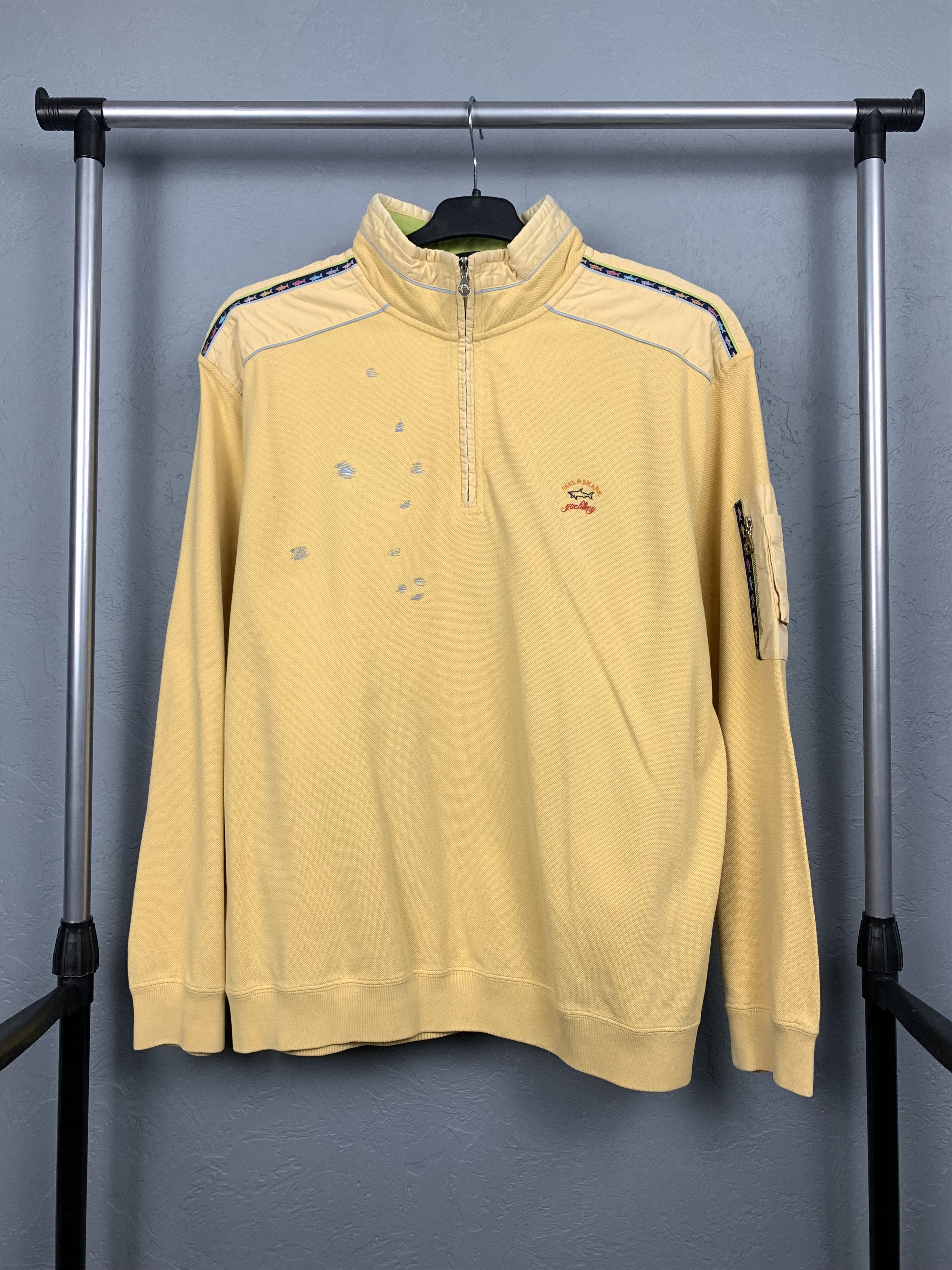 Paul & Shark Paul & Shark Yachting Vintage Mens Quarter 1/4 Zip Sweater Size US L / EU 52-54 / 3 - 1 Thumbnail