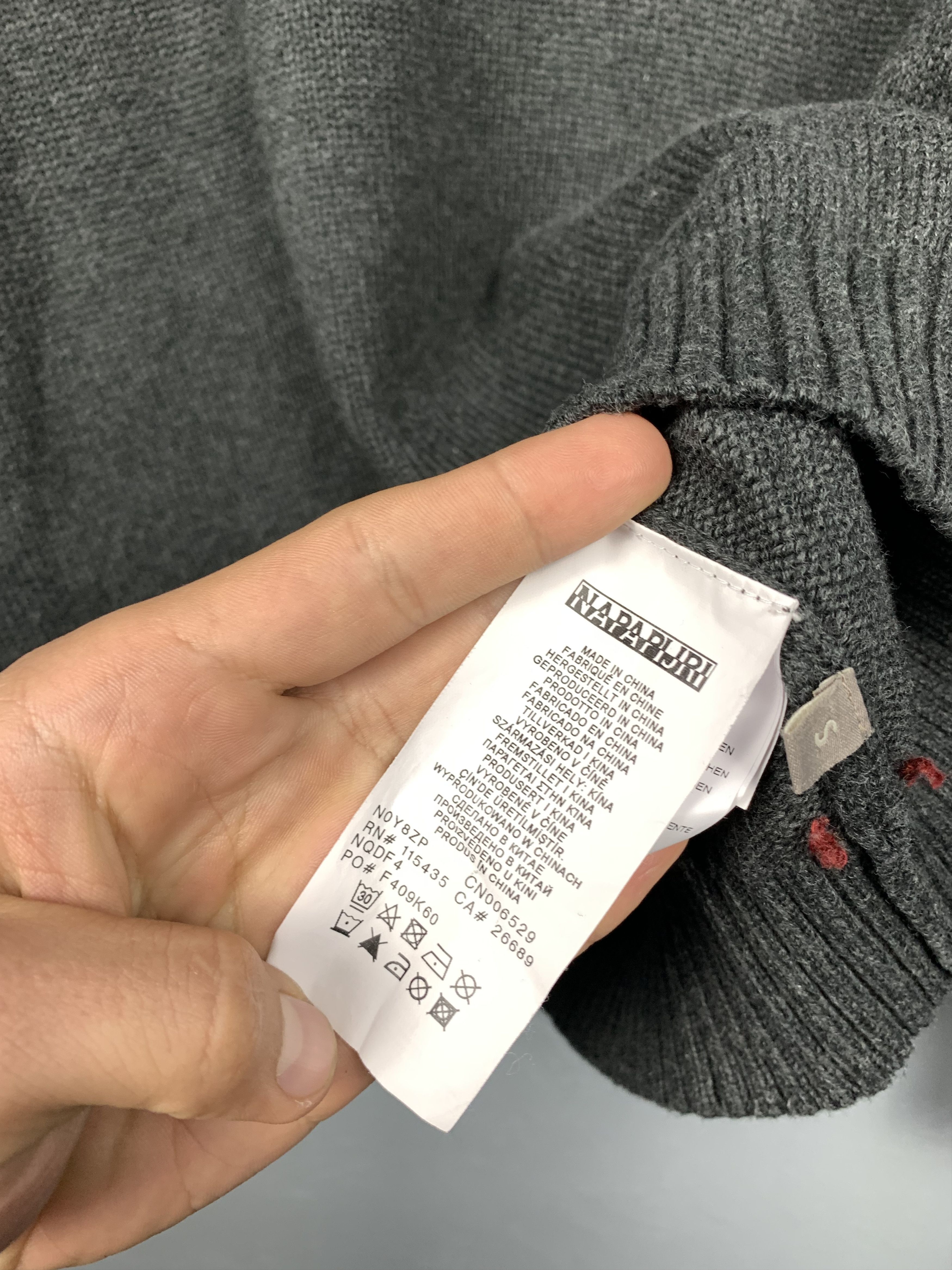 Napapijri Napapijri Vintage Quarter Zip Mens Knit Sweater Size US S / EU 44-46 / 1 - 4 Thumbnail