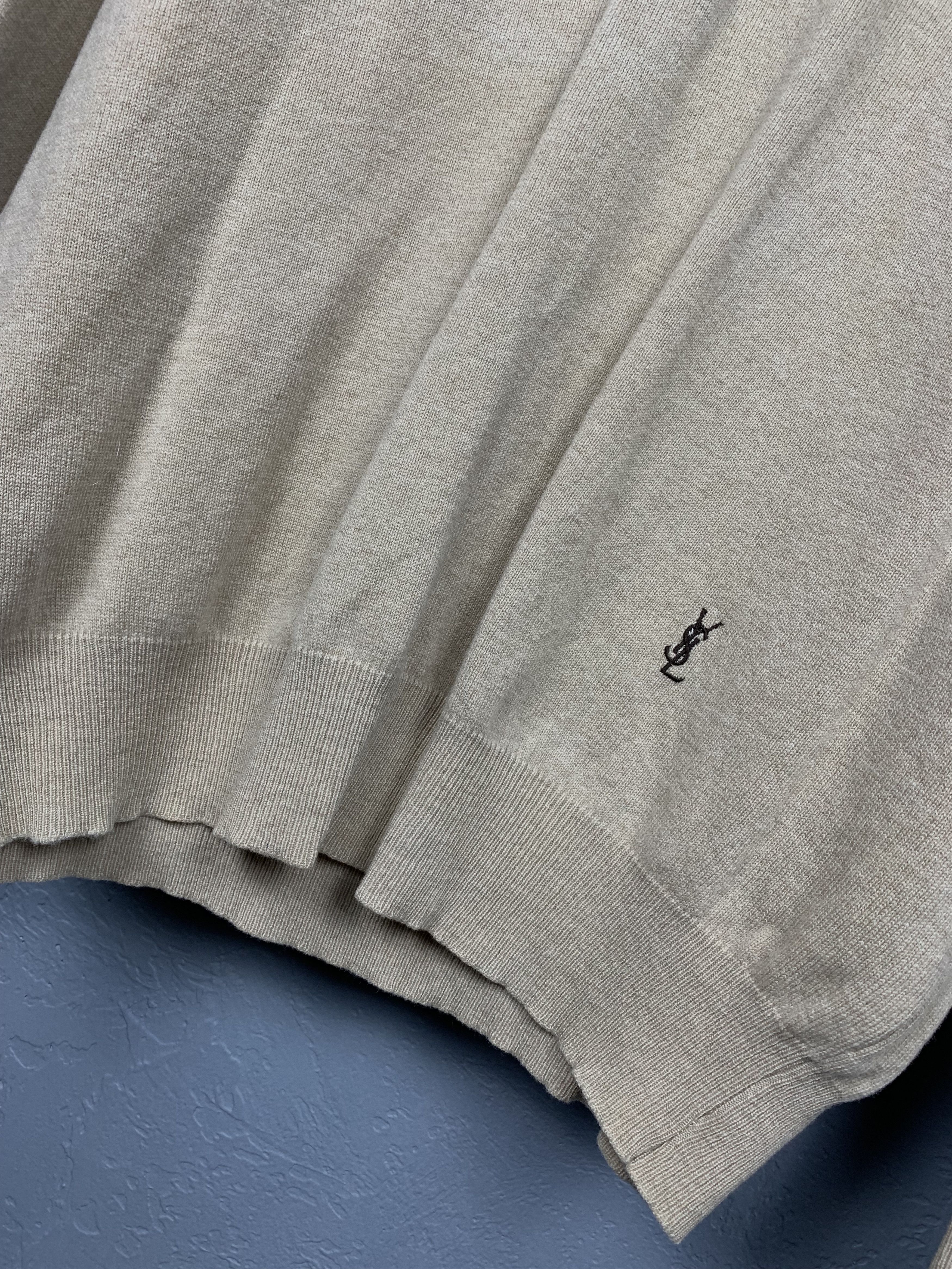 Yves Saint Laurent Yves Saint Laurent YSL Vintage Mens Wool Sweater Size US L / EU 52-54 / 3 - 3 Thumbnail
