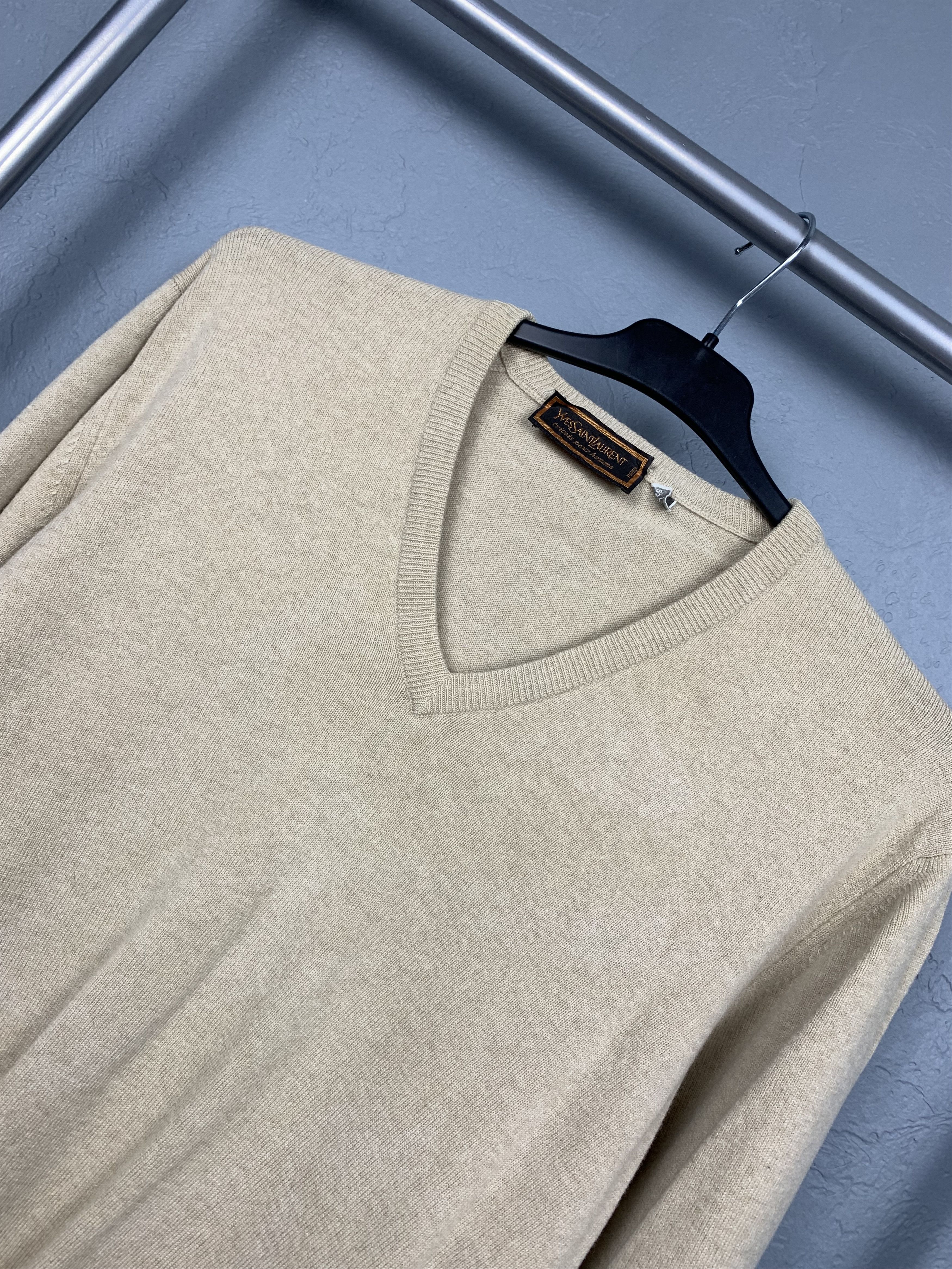 Yves Saint Laurent Yves Saint Laurent YSL Vintage Mens Wool Sweater Size US L / EU 52-54 / 3 - 2 Thumbnail