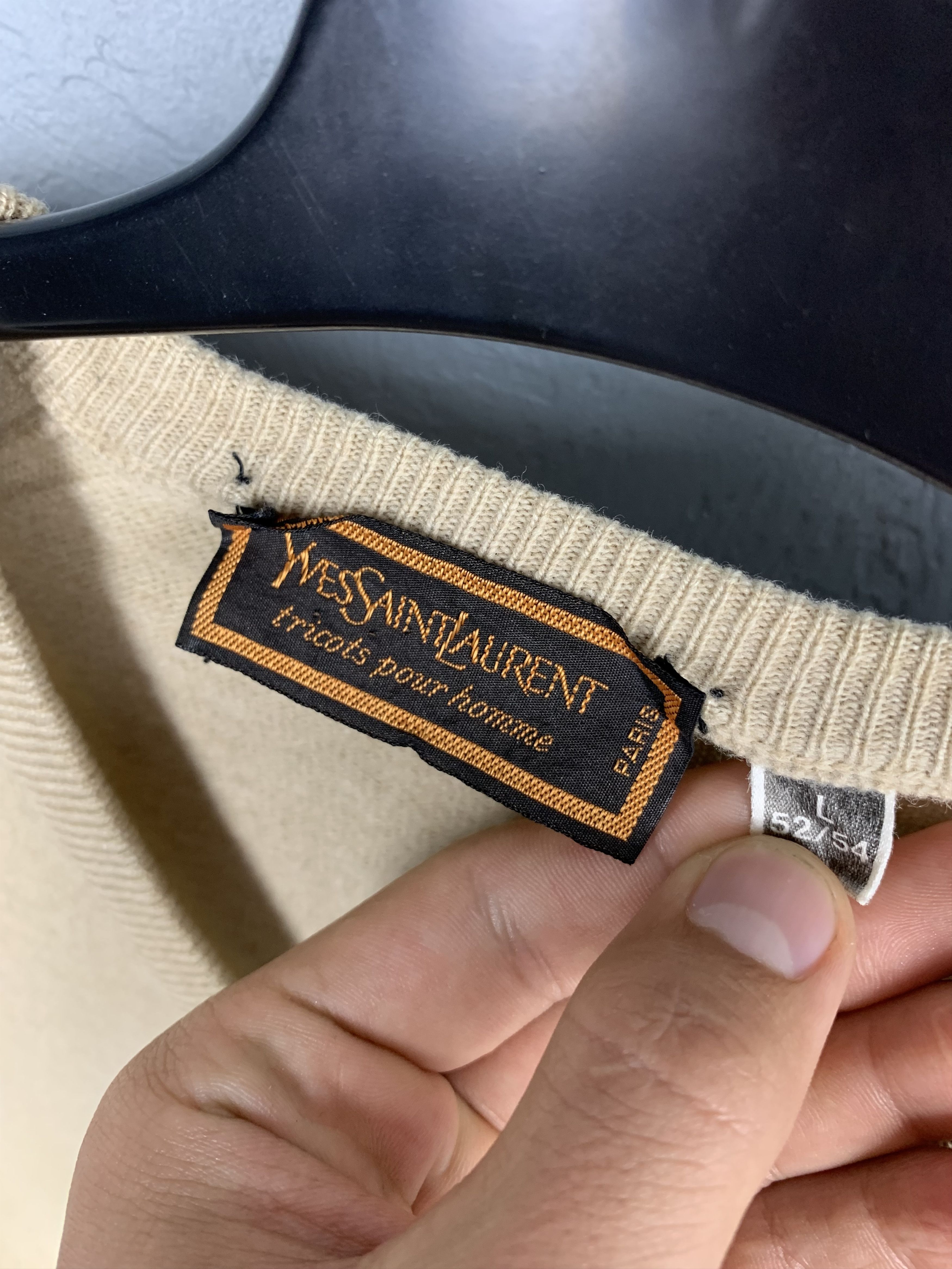 Yves Saint Laurent Yves Saint Laurent YSL Vintage Mens Wool Sweater Size US L / EU 52-54 / 3 - 4 Thumbnail