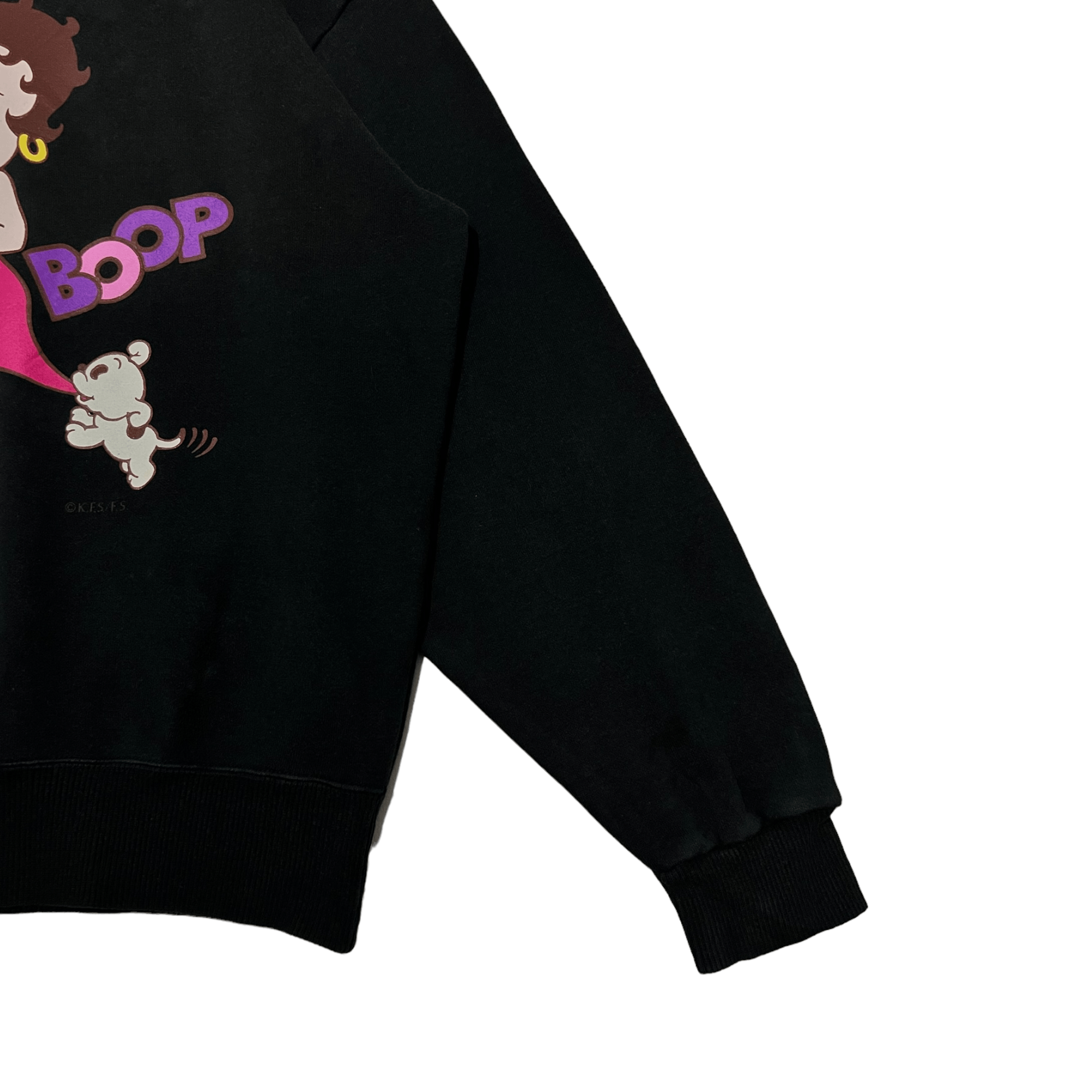 Cartoon Network Cute Betty Boop Fleischer Studios Big Logo Cartoon Black Size US L / EU 52-54 / 3 - 4 Thumbnail