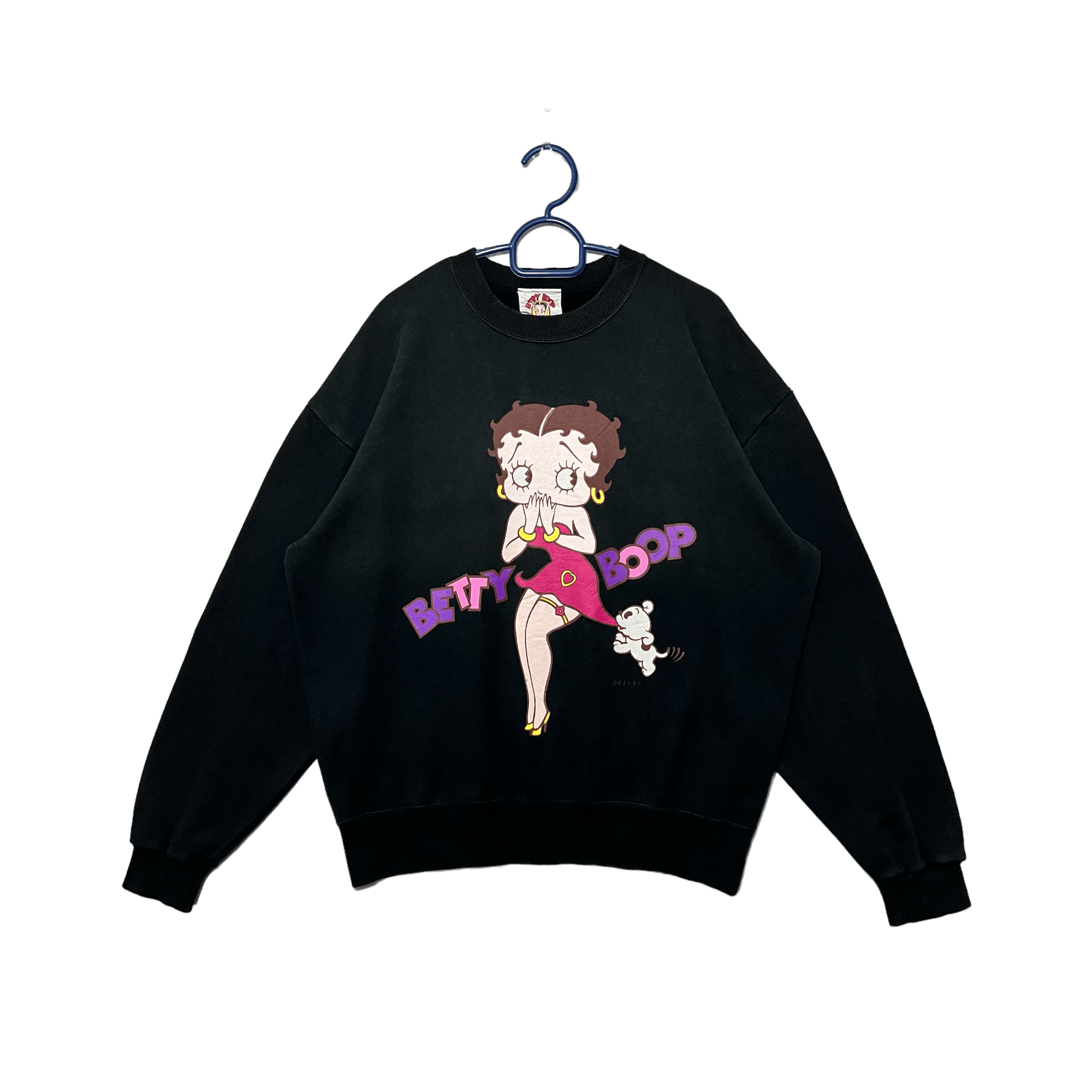 Cartoon Network Cute Betty Boop Fleischer Studios Big Logo Cartoon Black Size US L / EU 52-54 / 3 - 1 Thumbnail