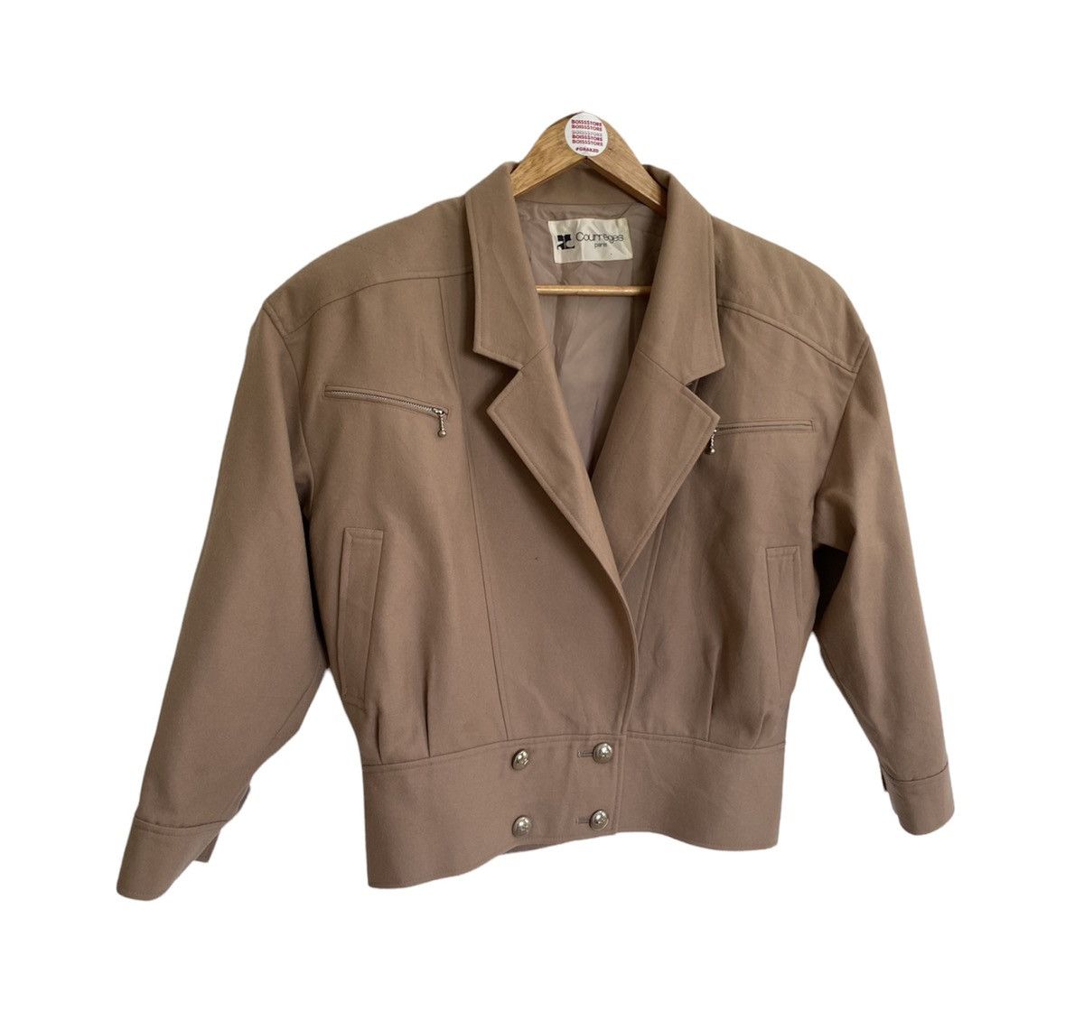 Designer Rare Courreges Paris Coat Size M / US 6-8 / IT 42-44 - 3 Thumbnail