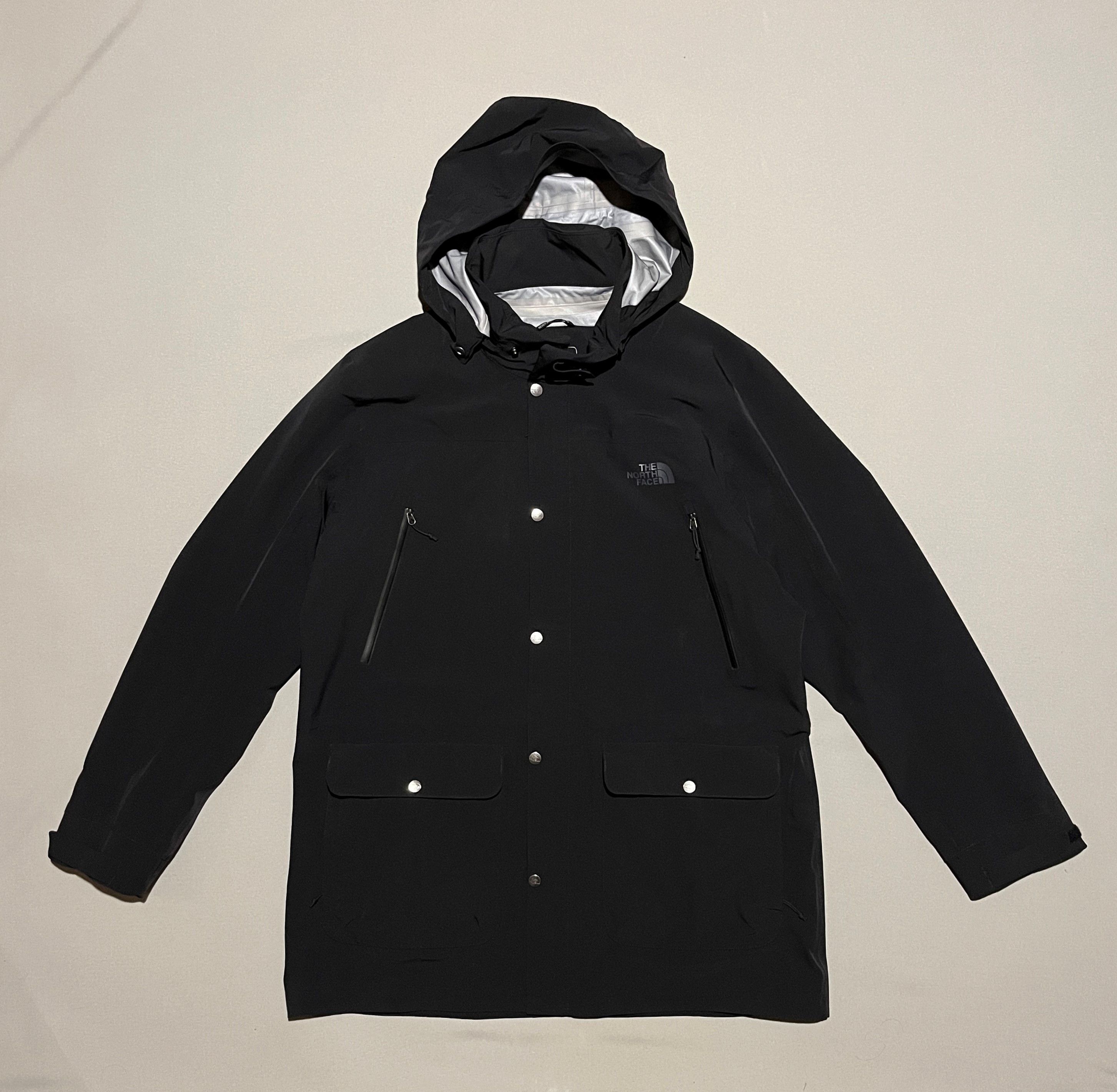 image of The North Face City Shell Rain Parka in Black, Men's (Size XL)