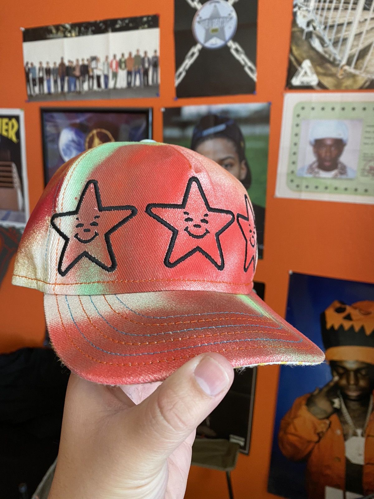Asspizza Asspizza therapy denim hat Size ONE SIZE - 1 Thumbnail