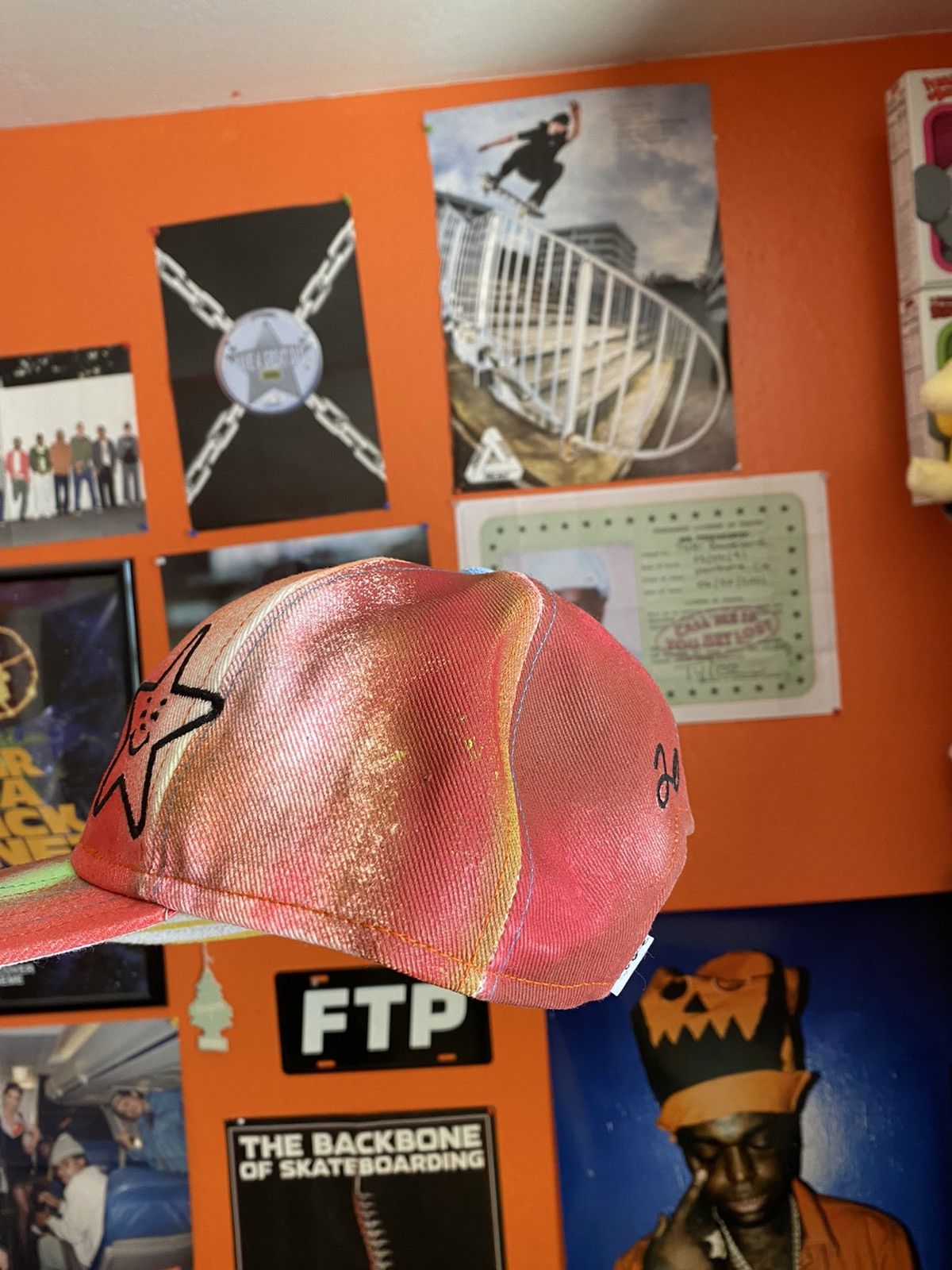 Asspizza Asspizza therapy denim hat Size ONE SIZE - 5 Thumbnail