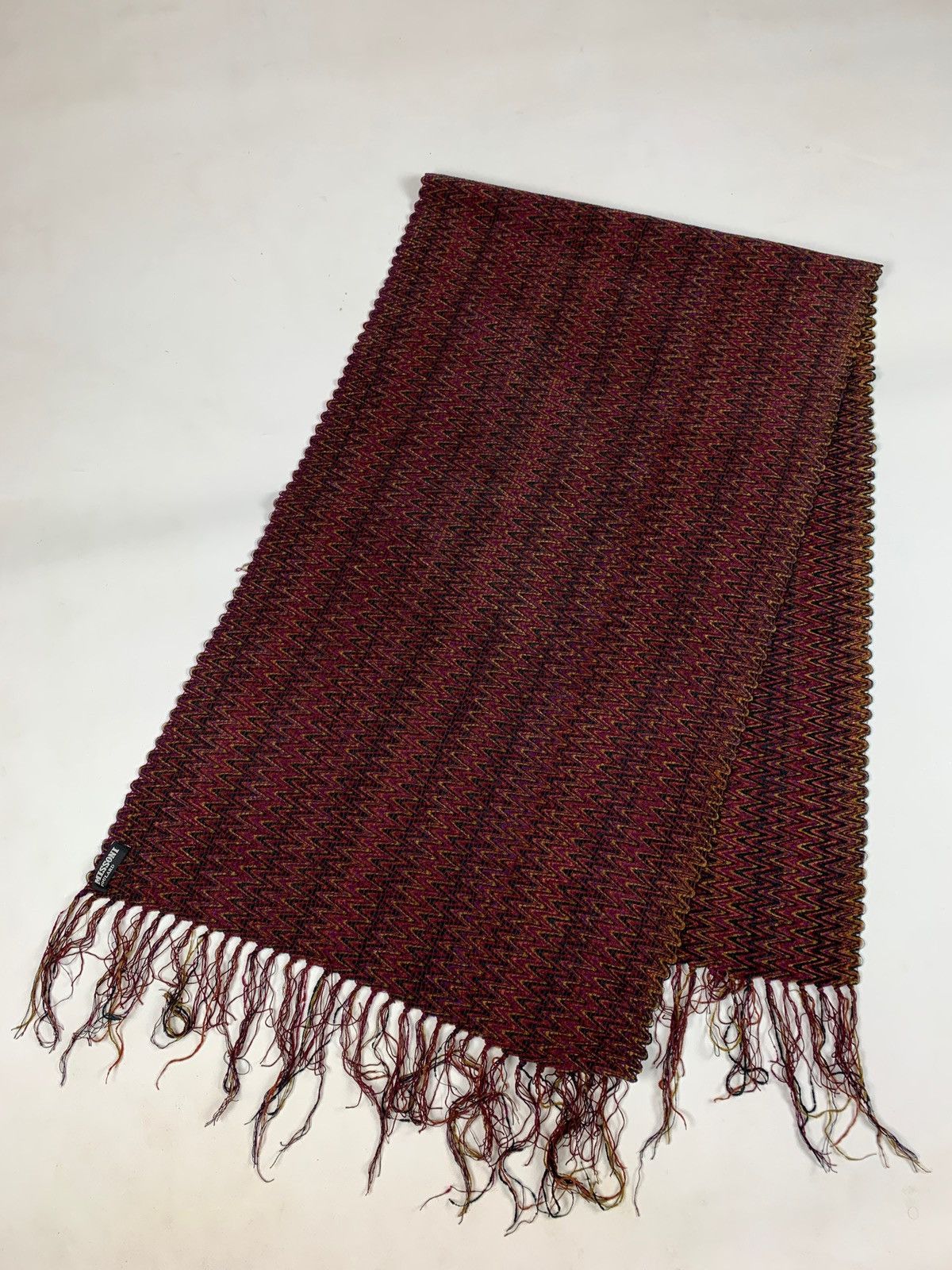 Missoni Vintage Missoni Foulard Knit Scarf Size ONE SIZE - 3 Thumbnail