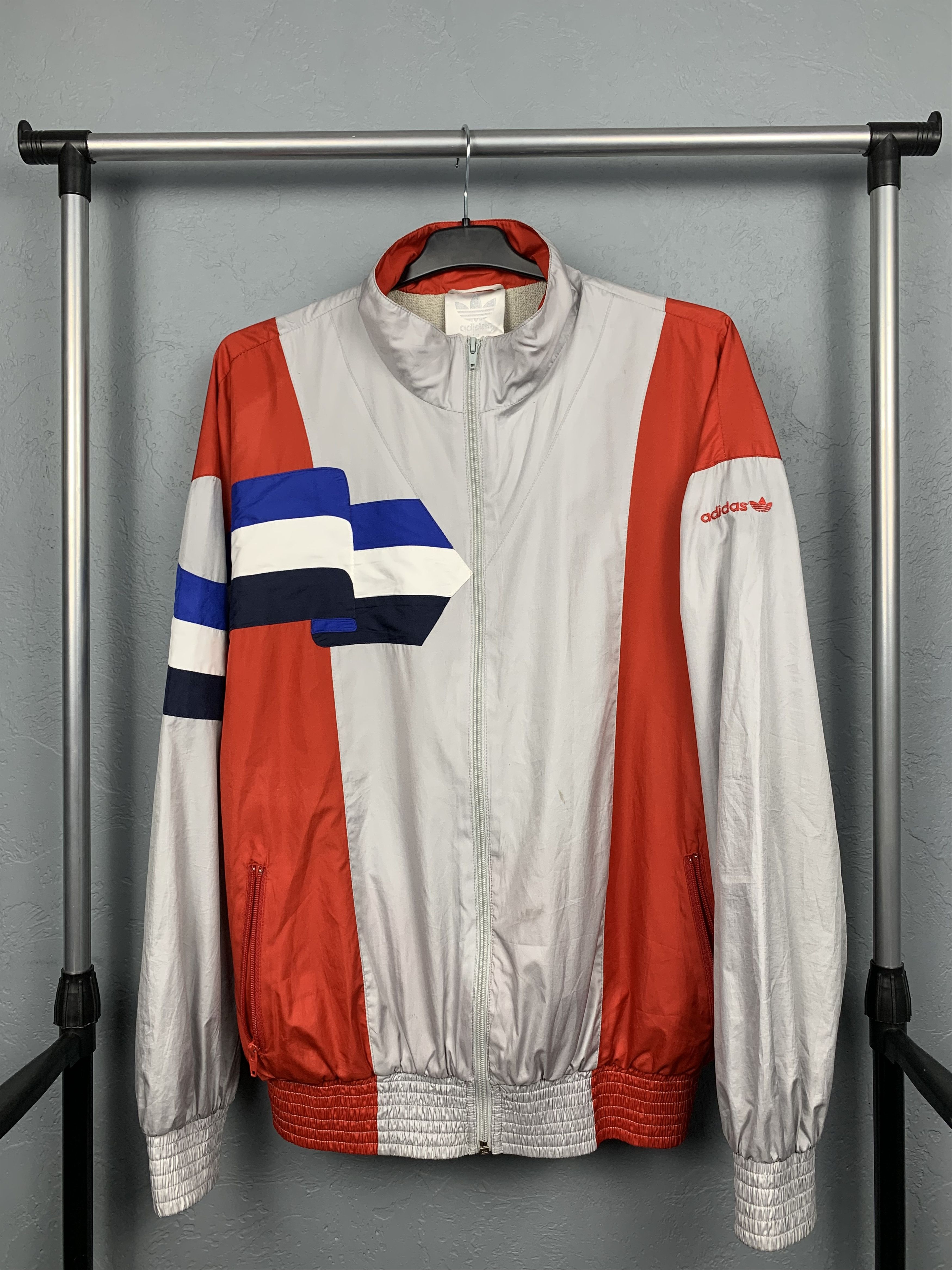 Adidas Adidas Vintage Mens Nylon Track Top Oversized Jacket Size US M / EU 48-50 / 2 - 1 Thumbnail