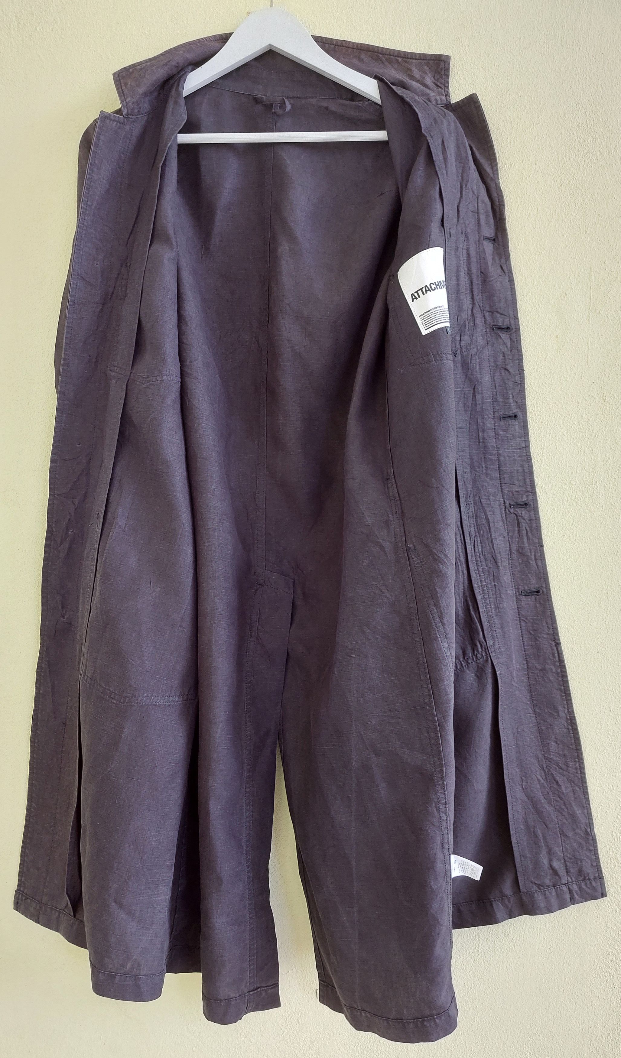 Attachment ATTACHMENT linen hidden button 4 pockets long coat Size US S / EU 44-46 / 1 - 5 Thumbnail