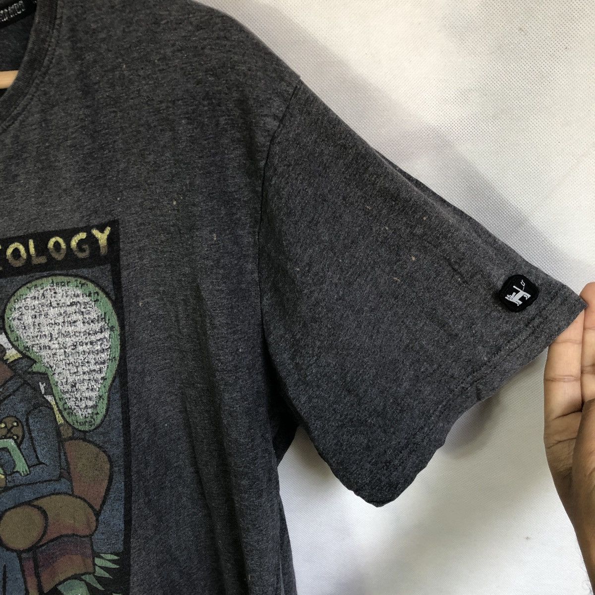 Mambo × Vintage Rare! Mambo Theology 94’ Graphic Distressed Tshirt Size US XL / EU 56 / 4 - 8 Thumbnail