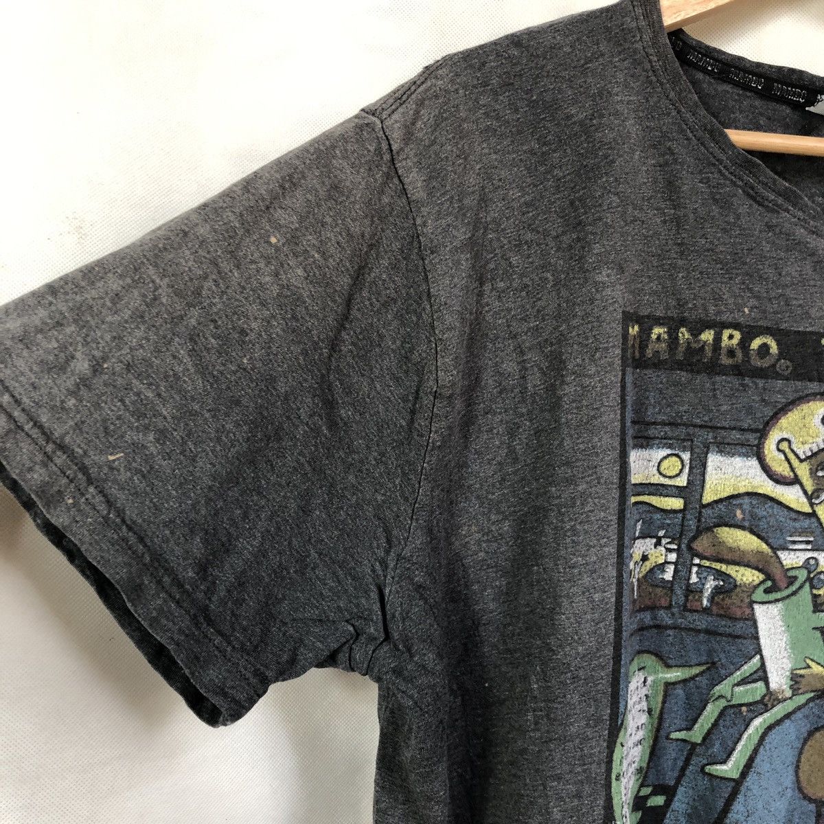 Mambo × Vintage Rare! Mambo Theology 94’ Graphic Distressed Tshirt Size US XL / EU 56 / 4 - 6 Thumbnail