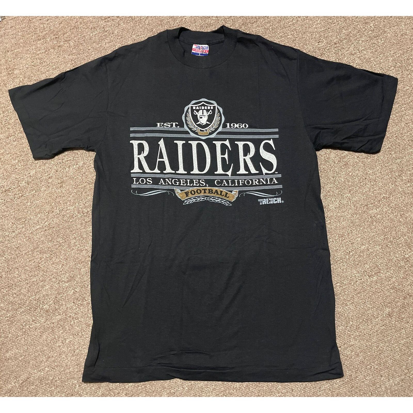 Vintage 90s Large Los Angeles Vegas Raiders Football Single