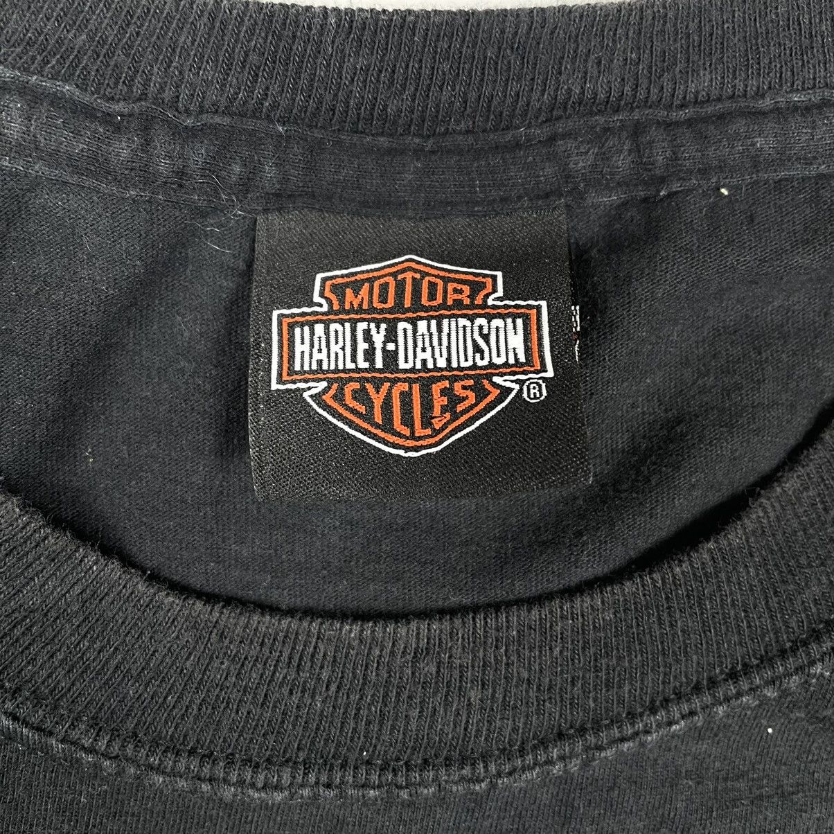 Harley Davidson × Vintage Harley Davidson Y2K Big Logo Black T-Shirt Size US M / EU 48-50 / 2 - 7 Thumbnail