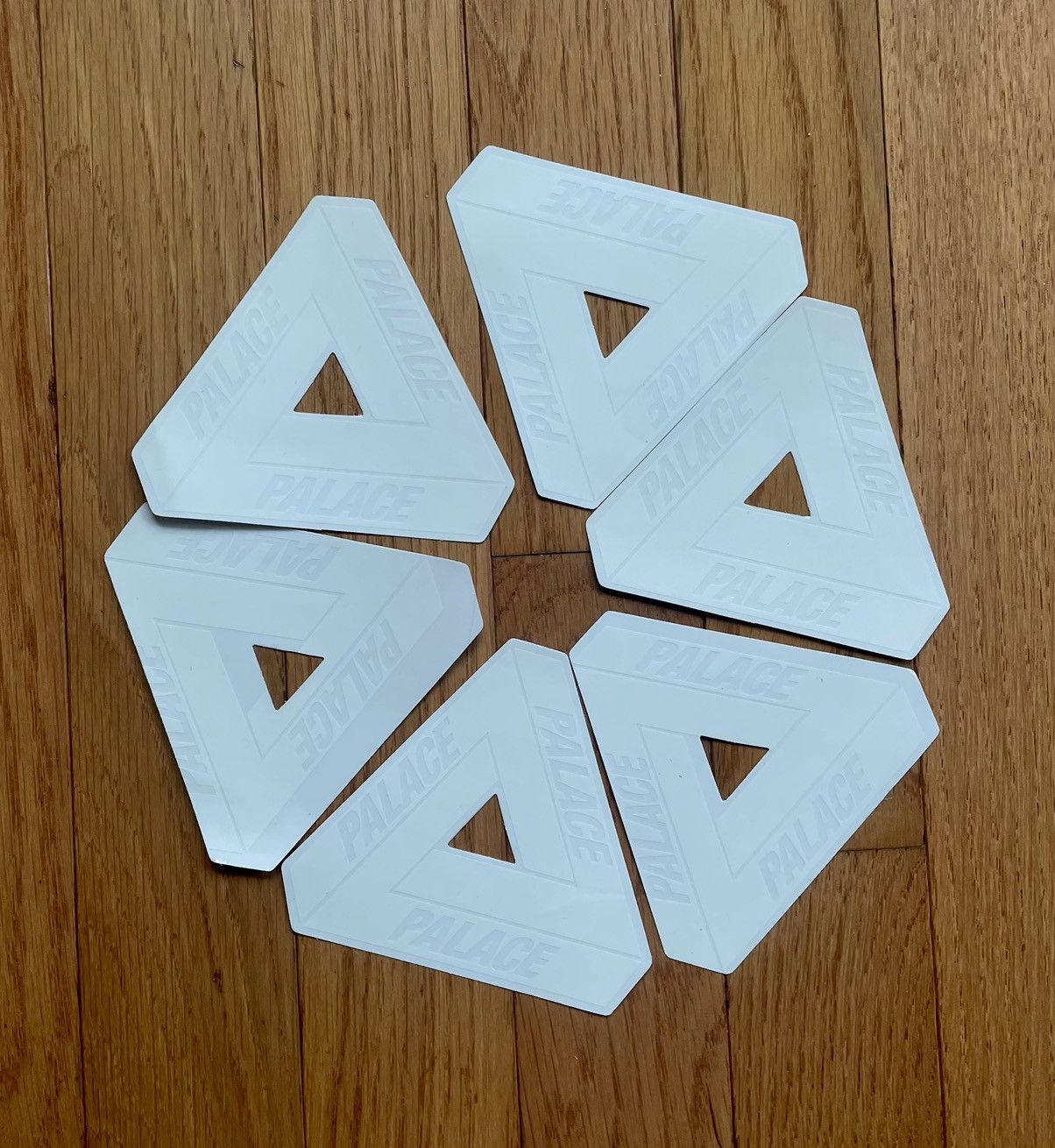 Supreme SIX WHITE / CLEAR PALACE TEIFERG STICKERS (A Satanic 6-Set) Size ONE SIZE - 1 Thumbnail