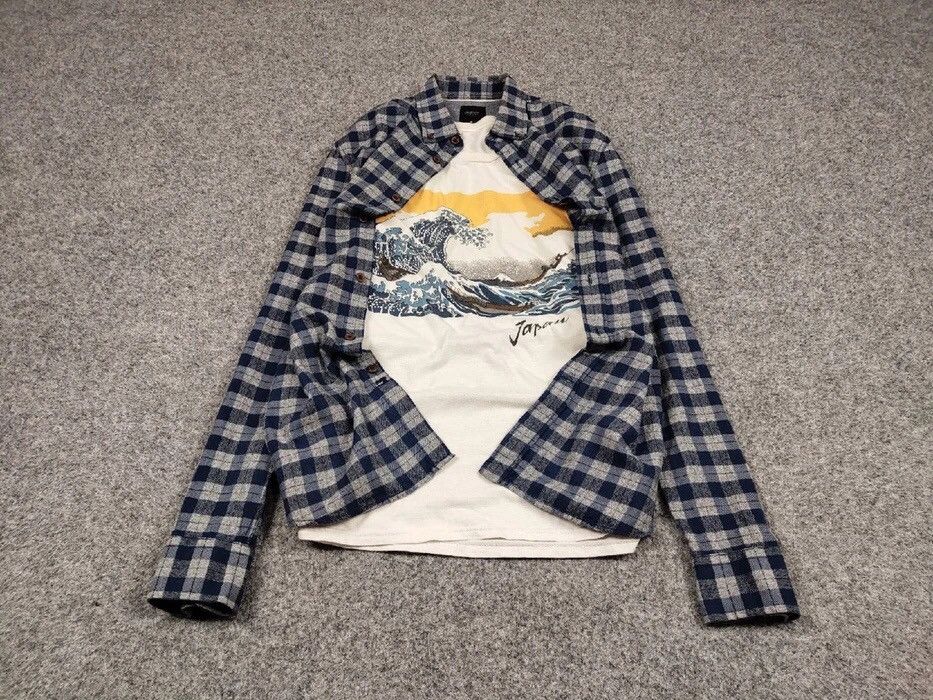 Flannel Vintage Flannel Shirt Travis Scott Style Streetwear Hype Size US M / EU 48-50 / 2 - 2 Thumbnail