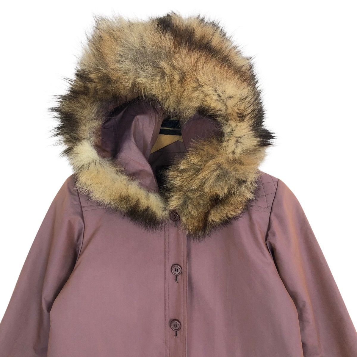 Yves Saint Laurent Vintage 90s Yves Saint Laurent Paris Furs Collar Trench Coat Size S / US 4 / IT 40 - 9 Thumbnail