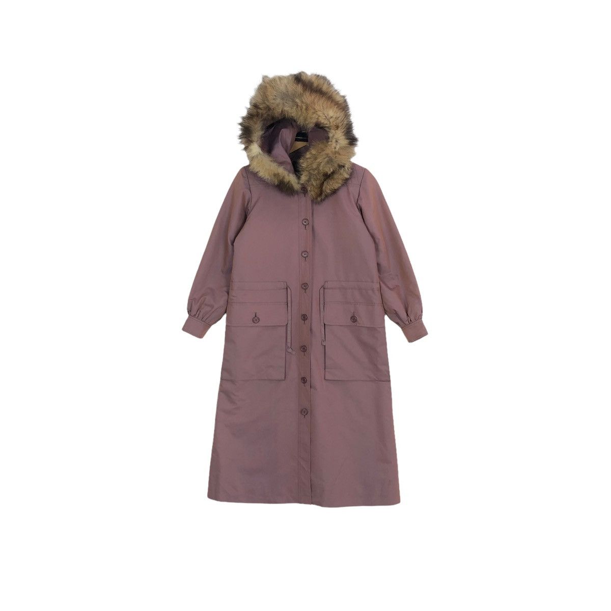 Yves Saint Laurent Vintage 90s Yves Saint Laurent Paris Furs Collar Trench Coat Size S / US 4 / IT 40 - 3 Thumbnail