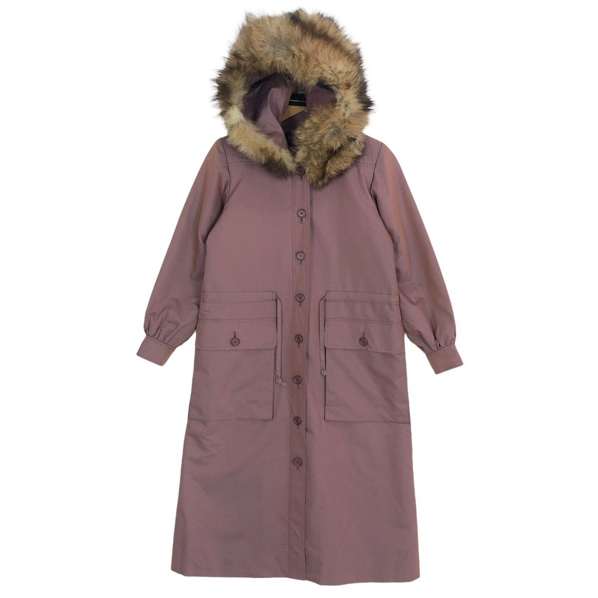 Yves Saint Laurent Vintage 90s Yves Saint Laurent Paris Furs Collar Trench Coat Size S / US 4 / IT 40 - 2 Thumbnail