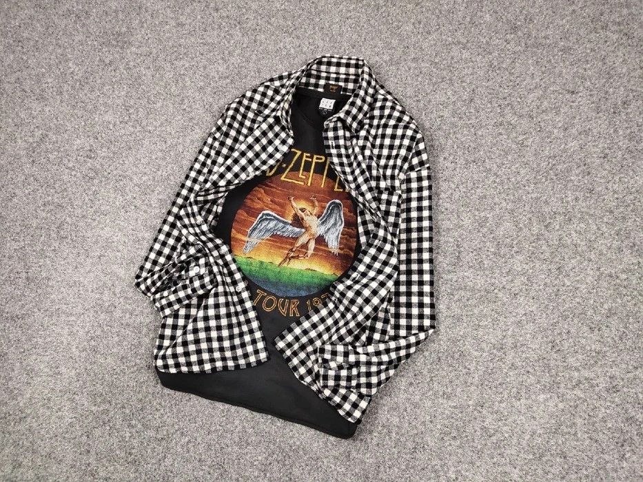 Flannel Vintage Flannel Shirt Travis Scott Style Streetwear Hype Size US L / EU 52-54 / 3 - 3 Thumbnail