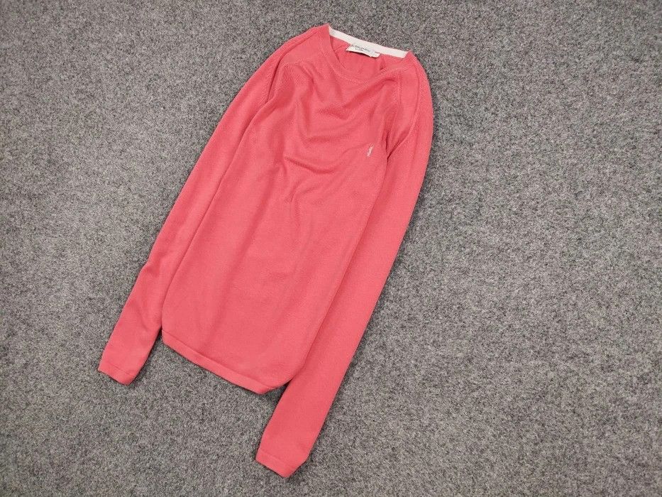 Yves Saint Laurent Vintage Yves Saint Laurent YSL logo light Coral Knit Sweater Size US XL / EU 56 / 4 - 2 Thumbnail