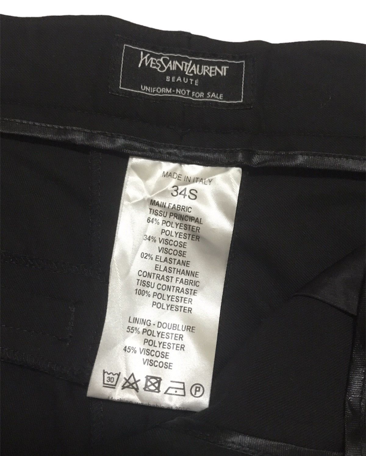 Vintage × Yves Saint Laurent Yves Saint Laurent Uniform Side Tape Pants Size 24" / US 00 / IT 34 - 7 Thumbnail