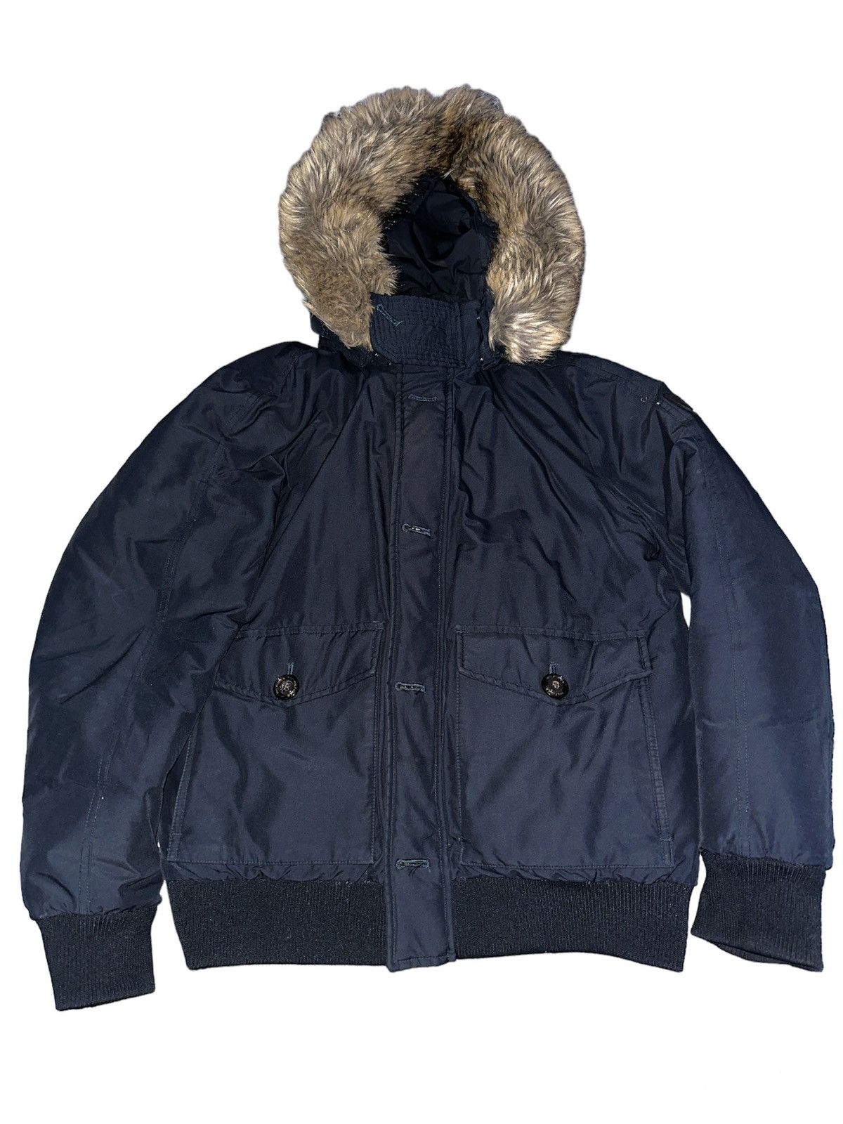 Hood Tommy Hilfiger Hampton Bomber Jacket Mens Blue Hampton Down