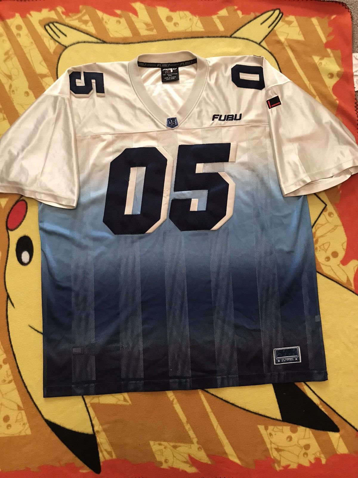Maillot de baseball vintage FUBU League 05 homme XXL bouton