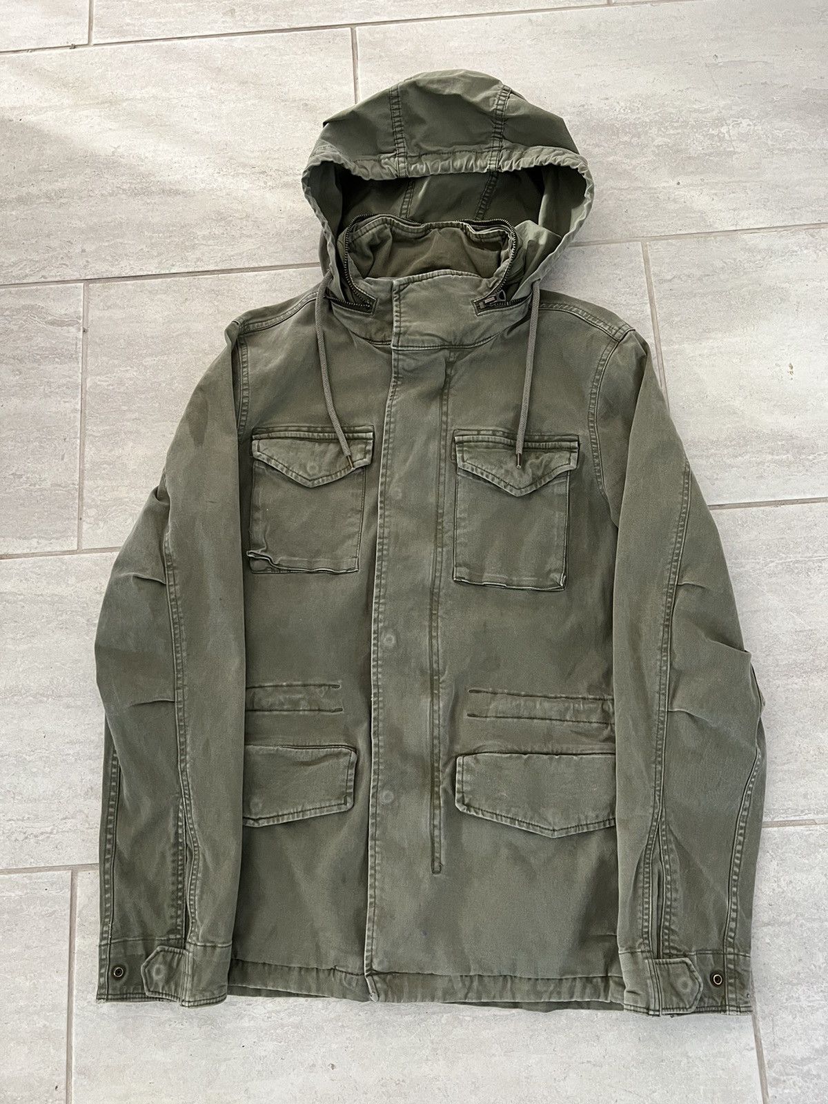 Vintage Green Faded military jacket | Grailed