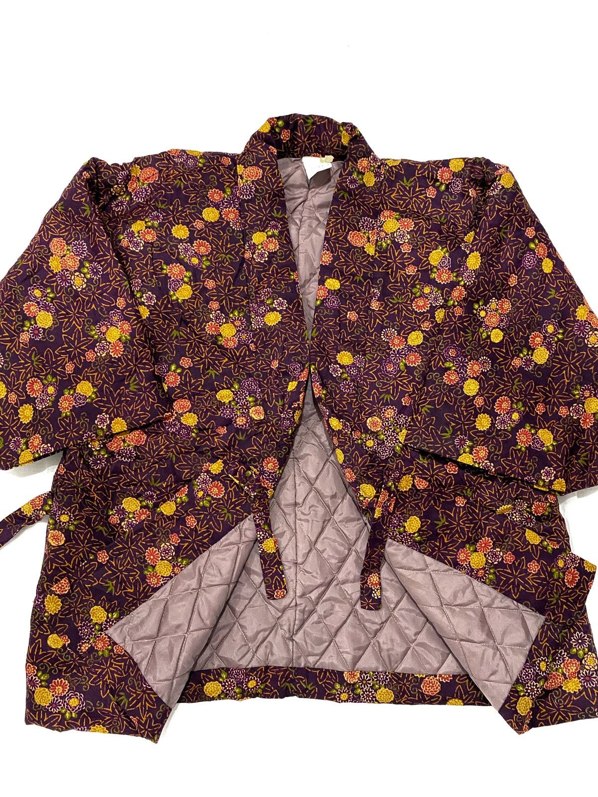 Japanese Brand × Vintage Overdyed kimono floral jacket japanese traditional Size US L / EU 52-54 / 3 - 1 Thumbnail
