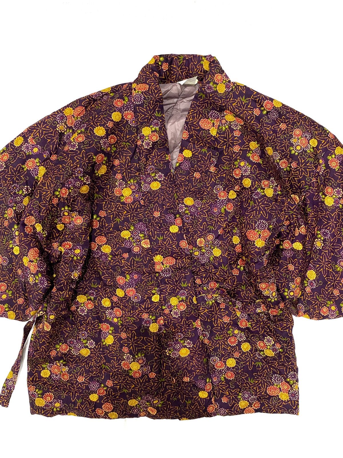 Japanese Brand × Vintage Overdyed kimono floral jacket japanese traditional Size US L / EU 52-54 / 3 - 7 Thumbnail