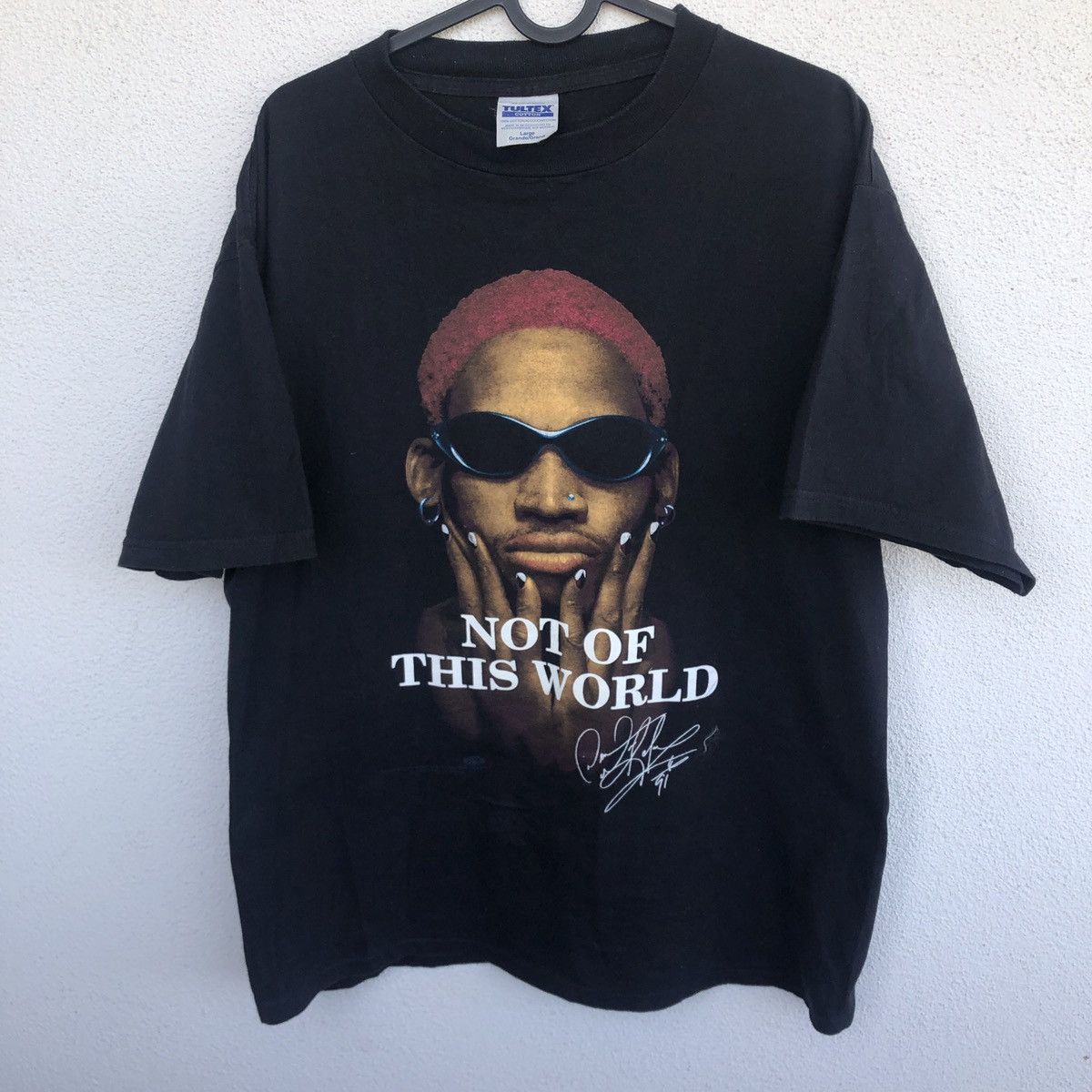 Denis rodman photo tee under license 1997r vintage 90s