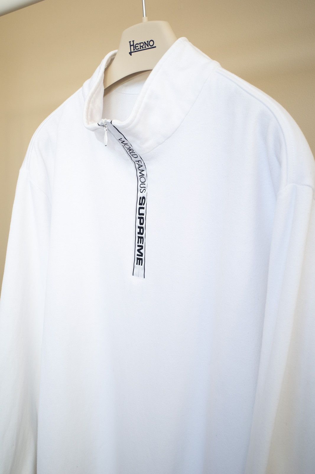 Supreme Supreme World Famous Quarter Zip - White - L Size US L / EU 52-54 / 3 - 3 Thumbnail