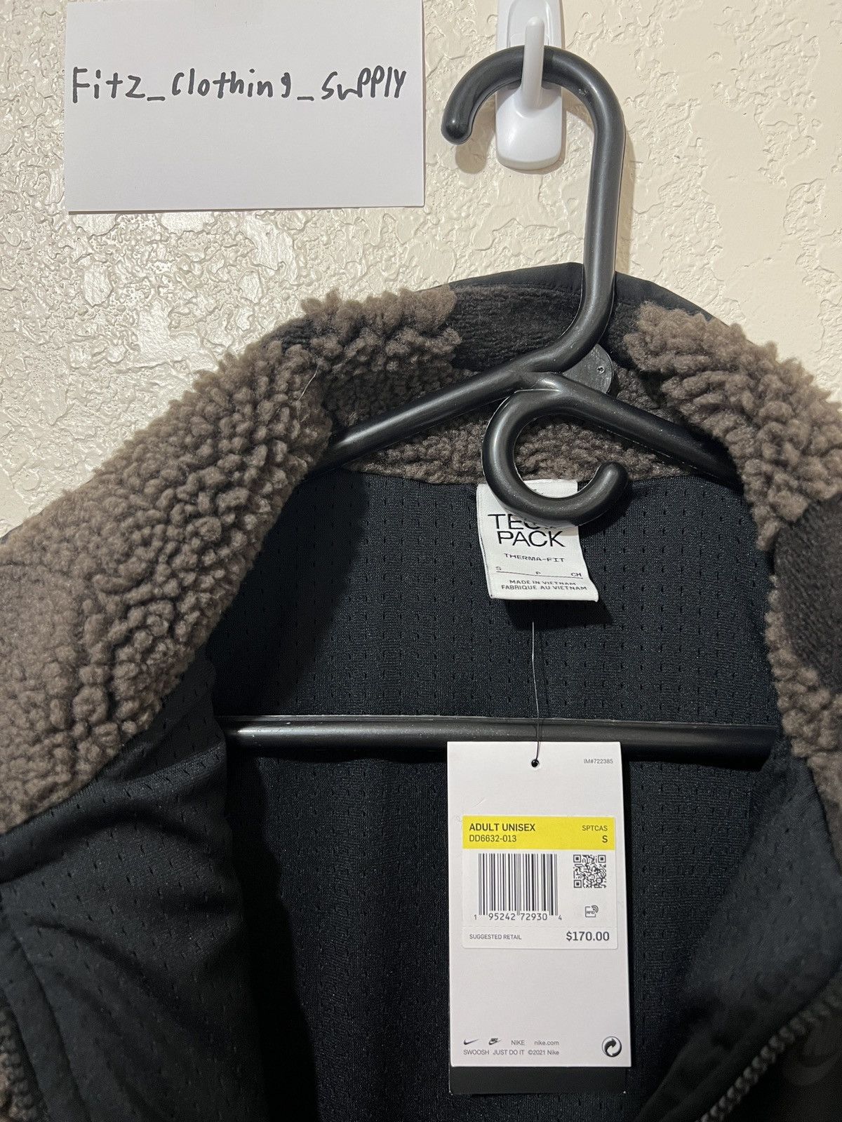 Nike Unisex Nike Therma-Fit Tech Pack Engineered Fleece Jacket Size US S / EU 44-46 / 1 - 4 Thumbnail