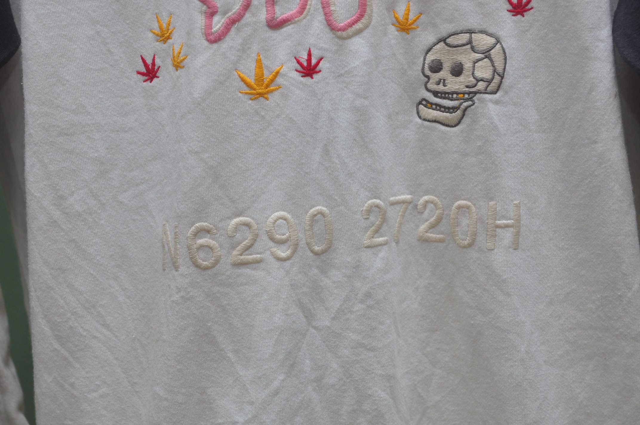 Designer × Japanese Brand × Vintage Sukajan Japanese Marijuana Sweater Size US L / EU 52-54 / 3 - 7 Thumbnail