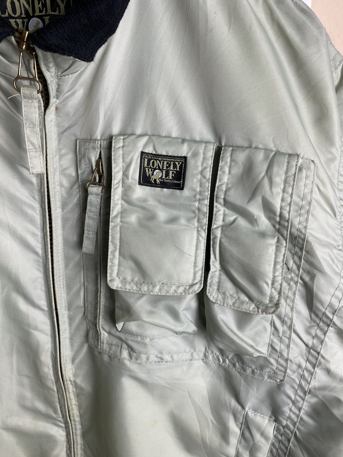 Vintage Lonenly Wolf Bomber Tactical Pocket Jacket Size US M / EU 48-50 / 2 - 4 Thumbnail