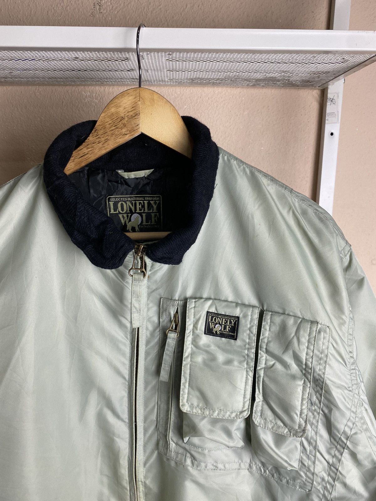 Vintage Lonenly Wolf Bomber Tactical Pocket Jacket Size US M / EU 48-50 / 2 - 3 Thumbnail