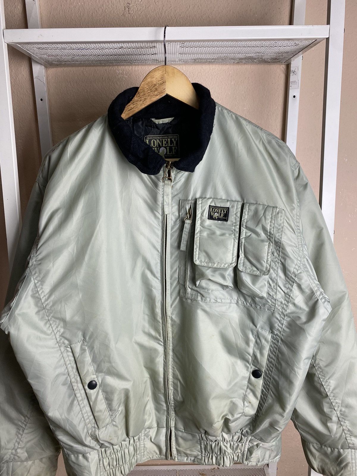 Vintage Lonenly Wolf Bomber Tactical Pocket Jacket Size US M / EU 48-50 / 2 - 2 Thumbnail