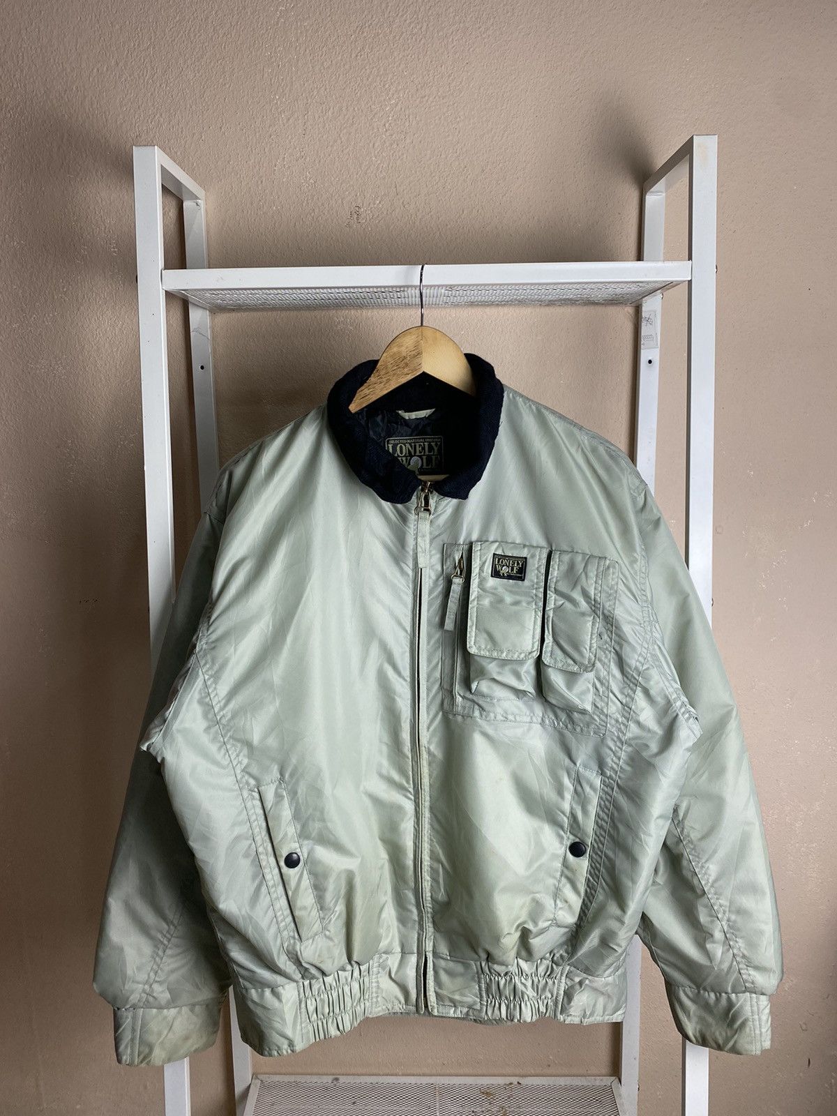 Vintage Lonenly Wolf Bomber Tactical Pocket Jacket Size US M / EU 48-50 / 2 - 1 Thumbnail