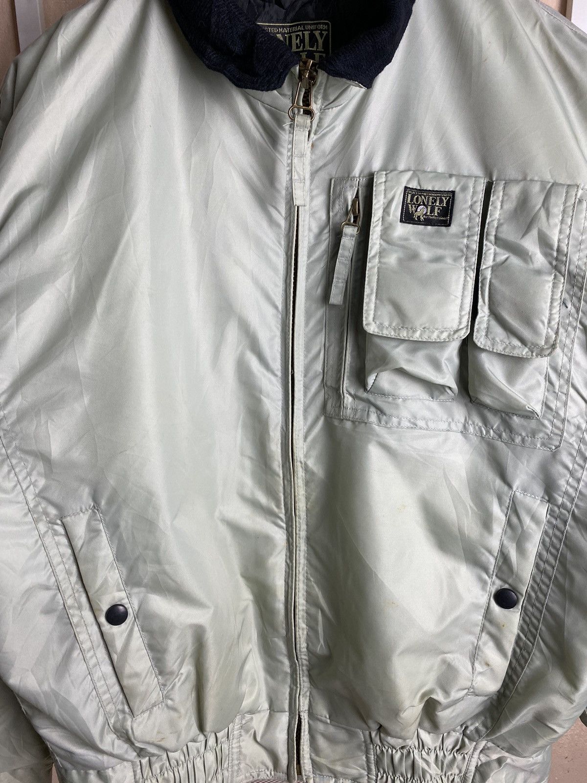Vintage Lonenly Wolf Bomber Tactical Pocket Jacket Size US M / EU 48-50 / 2 - 5 Thumbnail