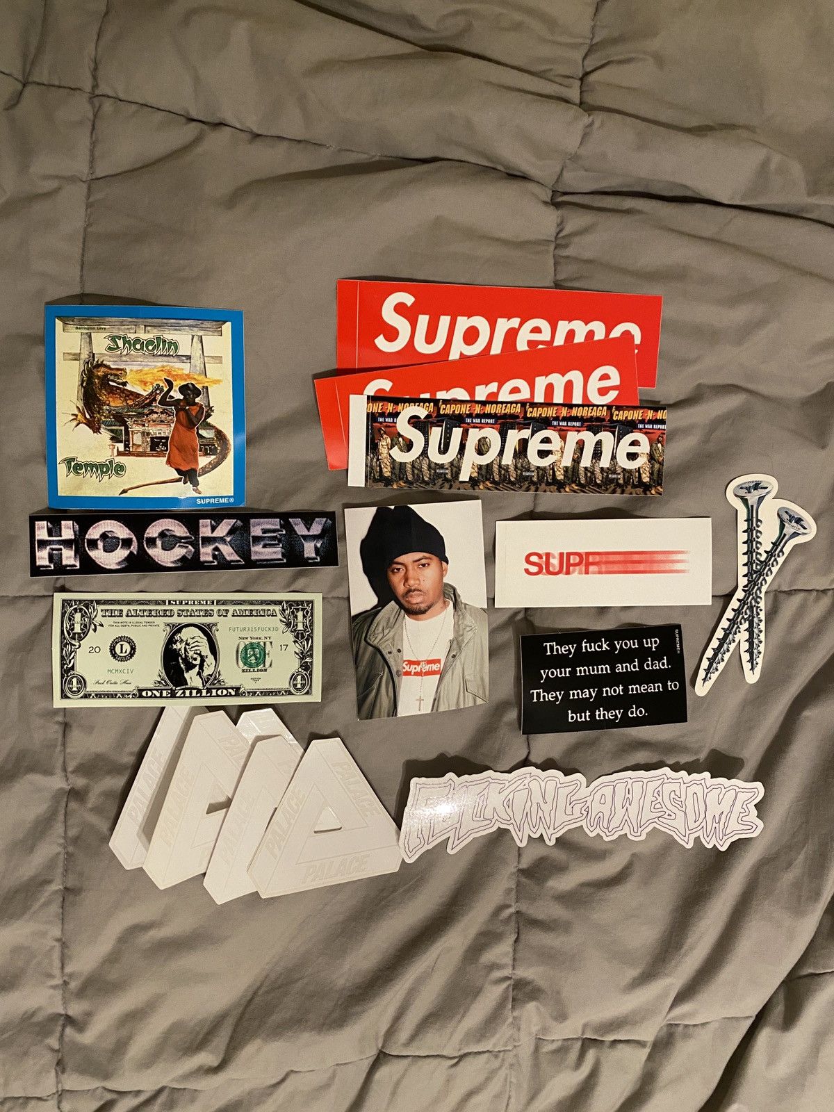 Supreme Supreme, Palace, Fucking Awesome sticker lot | Grailed