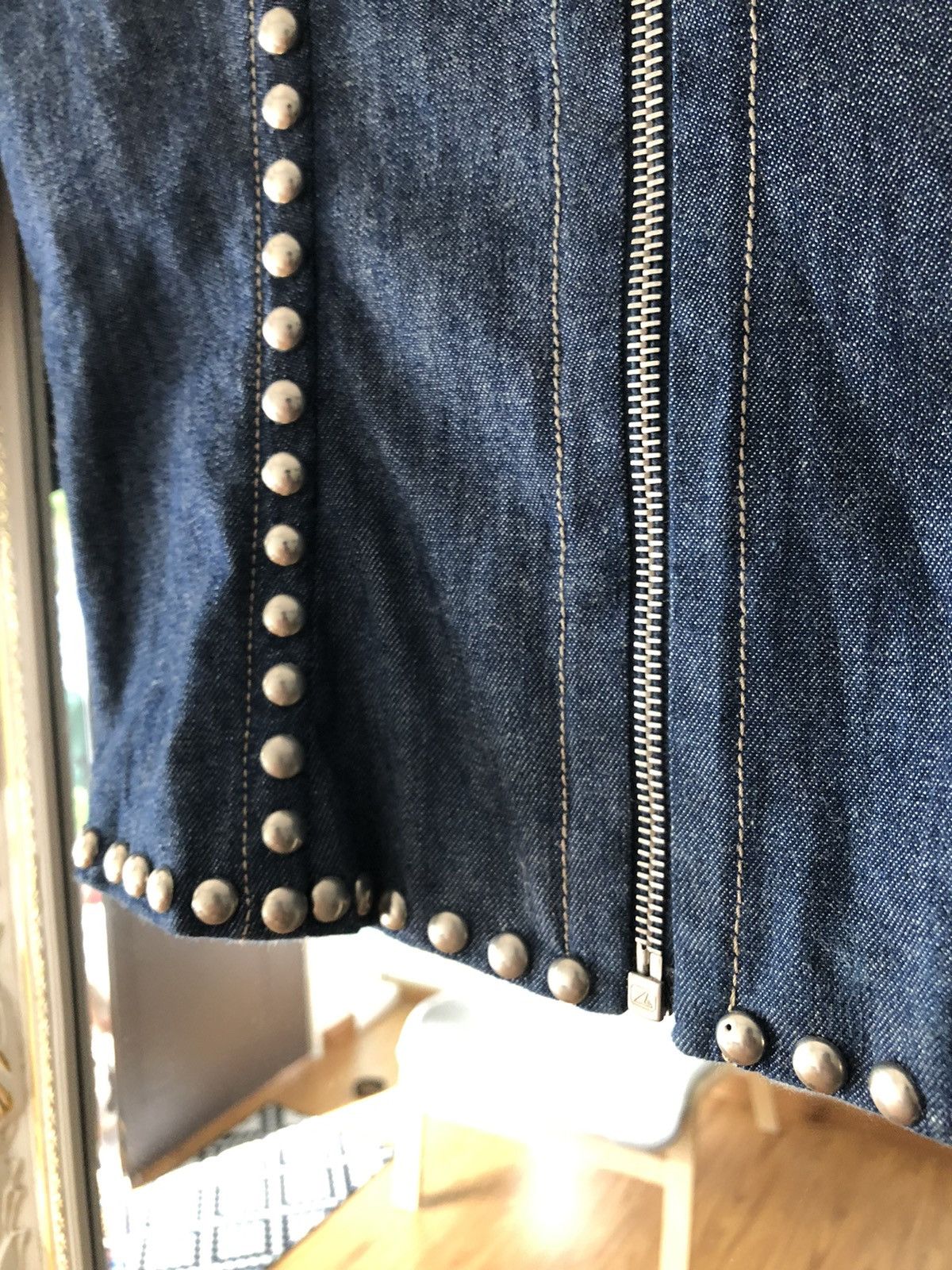 Dolce & Gabbana SS06 Dolce & Gabbana Studded Punk Style Denim Jacket Size US XXS / EU 40 - 11 Thumbnail