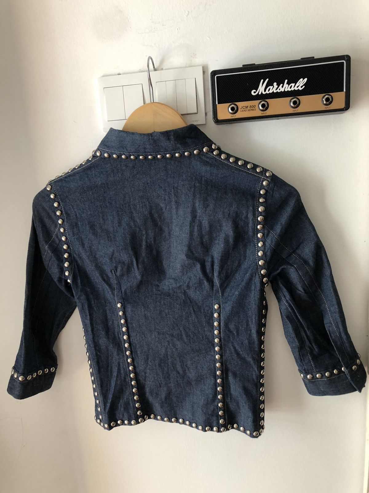Dolce & Gabbana SS06 Dolce & Gabbana Studded Punk Style Denim Jacket Size US XXS / EU 40 - 18 Thumbnail