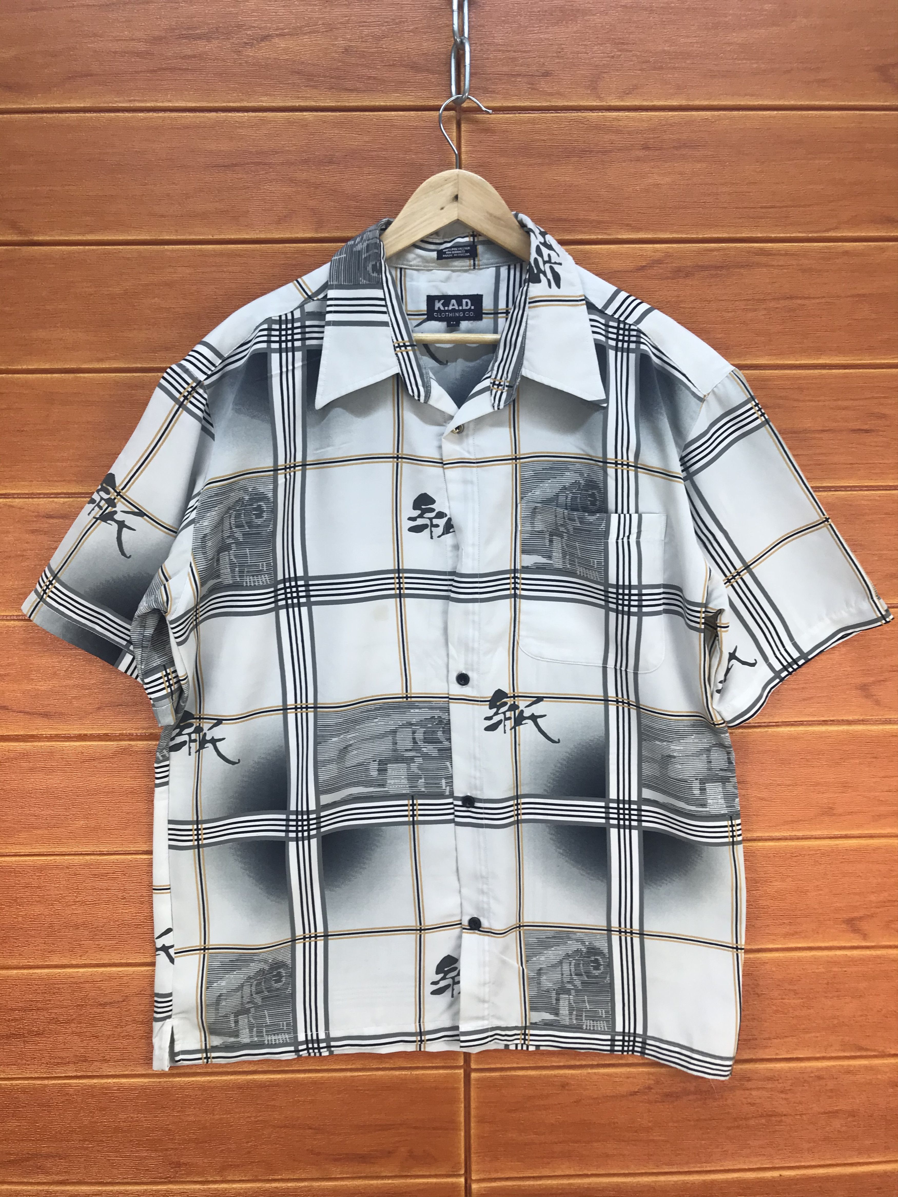 If Six Was Nine Vintage K.A.D Kanji Checkered Oversize Shirt Size US M / EU 48-50 / 2 - 1 Thumbnail