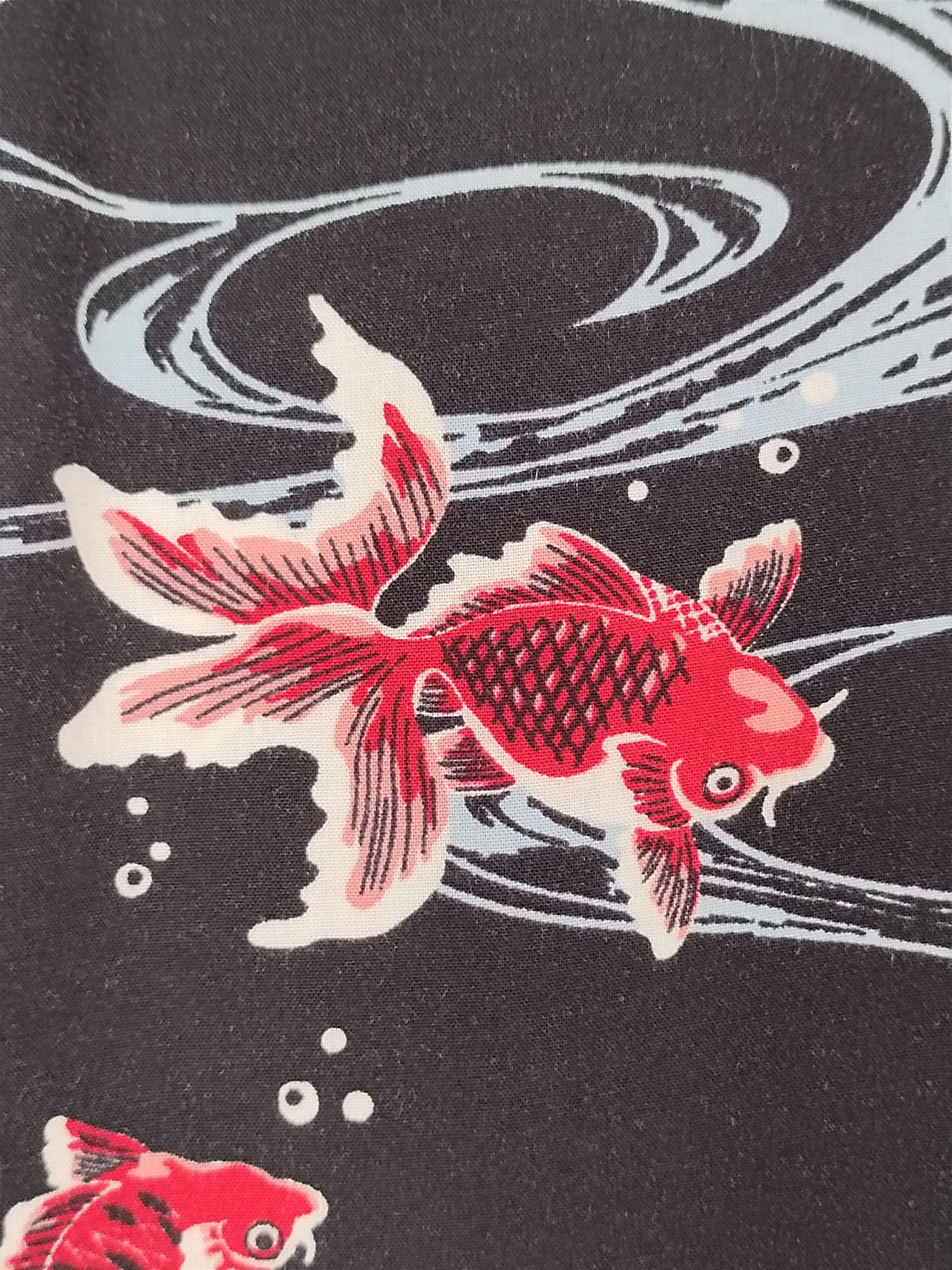 Karakuri Tamashii Japanese Hawaiian RESTORATION Goldfish Rayon Shirt Size US M / EU 48-50 / 2 - 4 Thumbnail