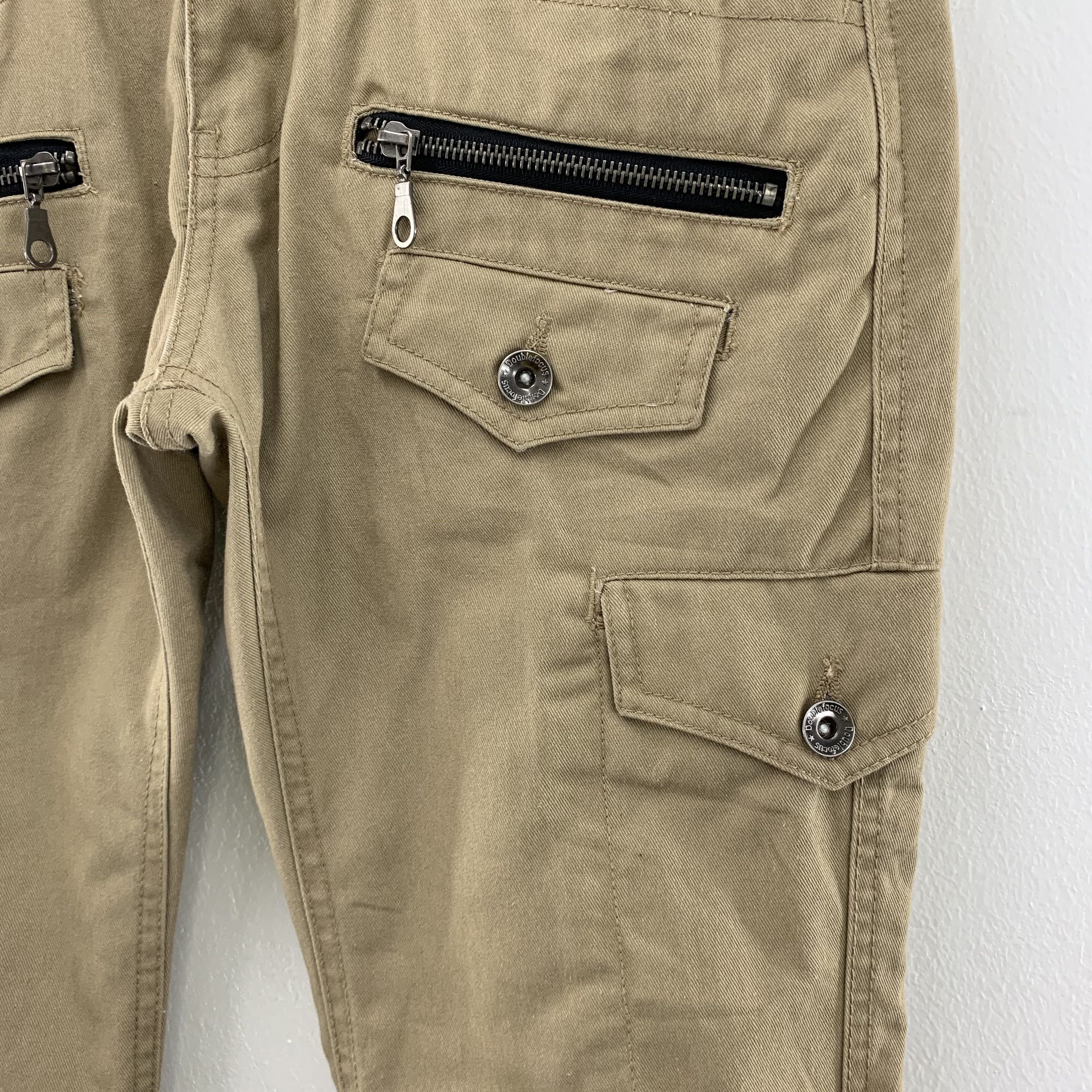 Double Focus Cargo Pants Double Waist Multipocket