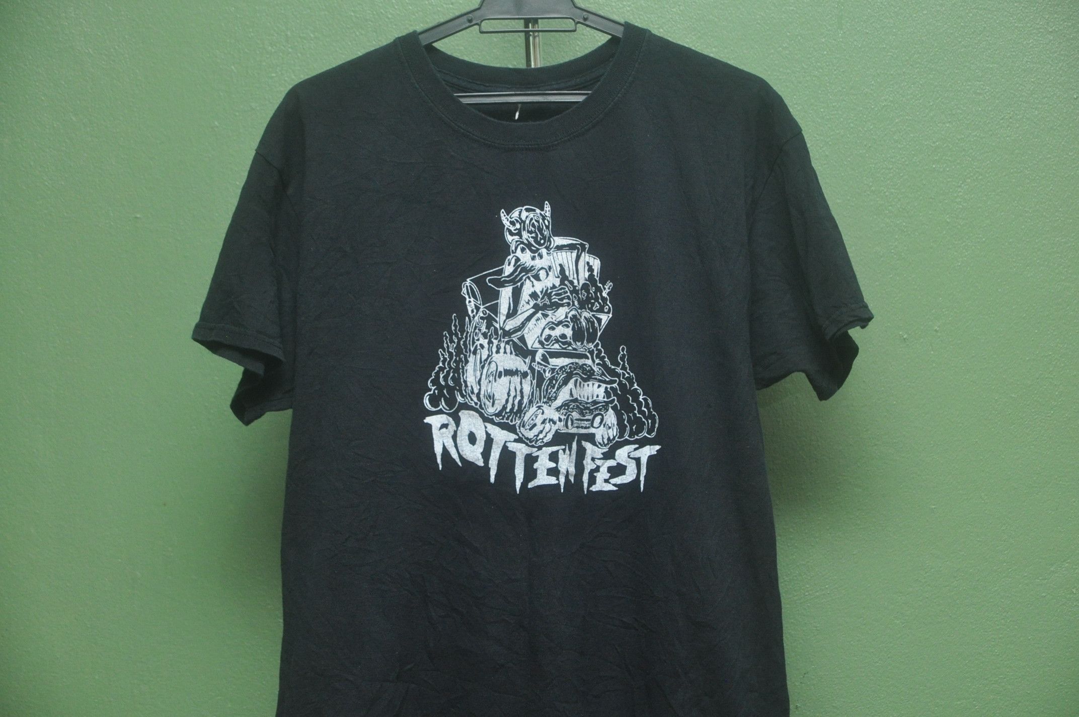 Band Tees × Japanese Brand Rotten Fest Heavy Metal Extreme Music Show Shirt Size US L / EU 52-54 / 3 - 3 Thumbnail