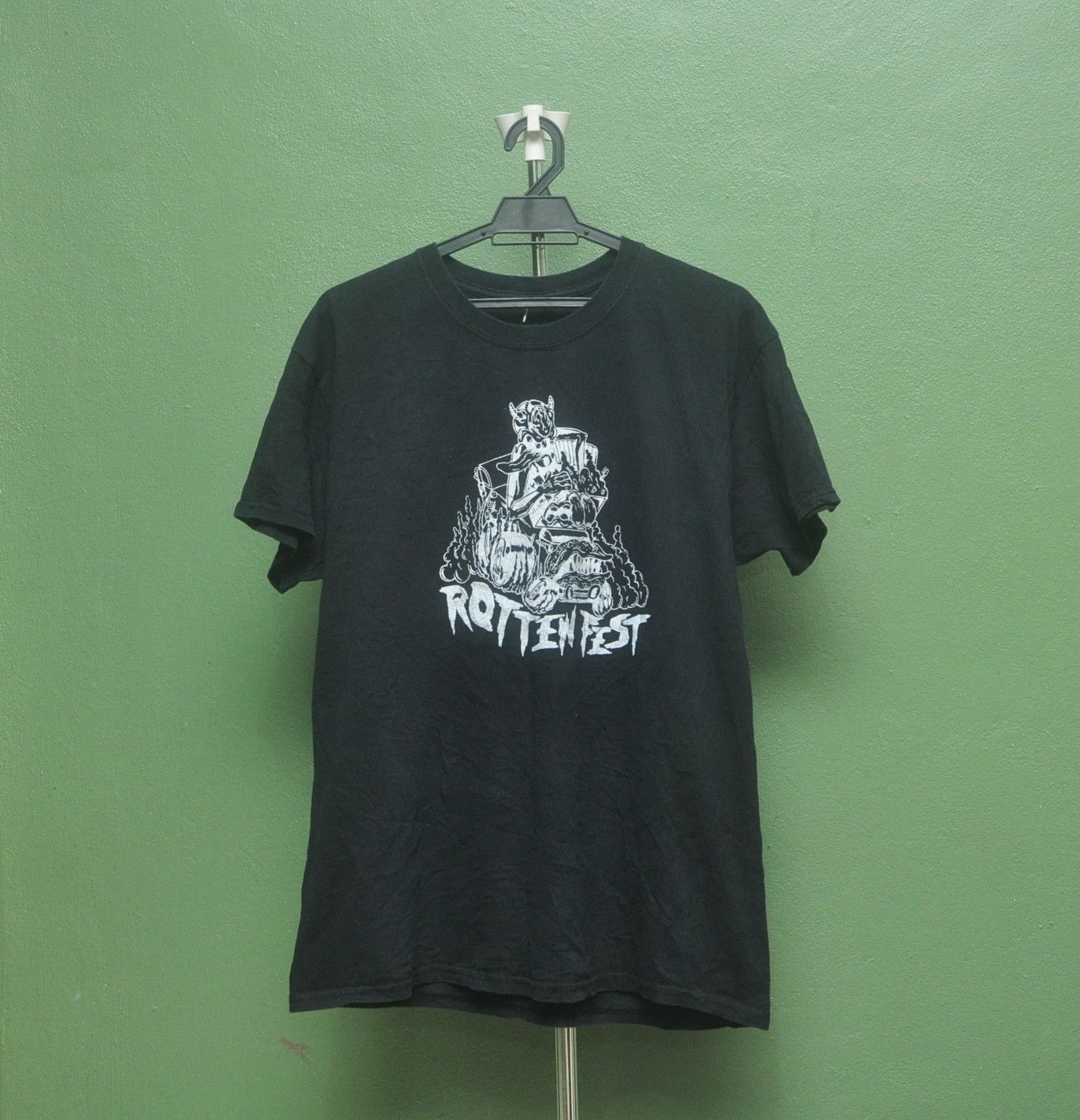 Band Tees × Japanese Brand Rotten Fest Heavy Metal Extreme Music Show Shirt Size US L / EU 52-54 / 3 - 1 Thumbnail