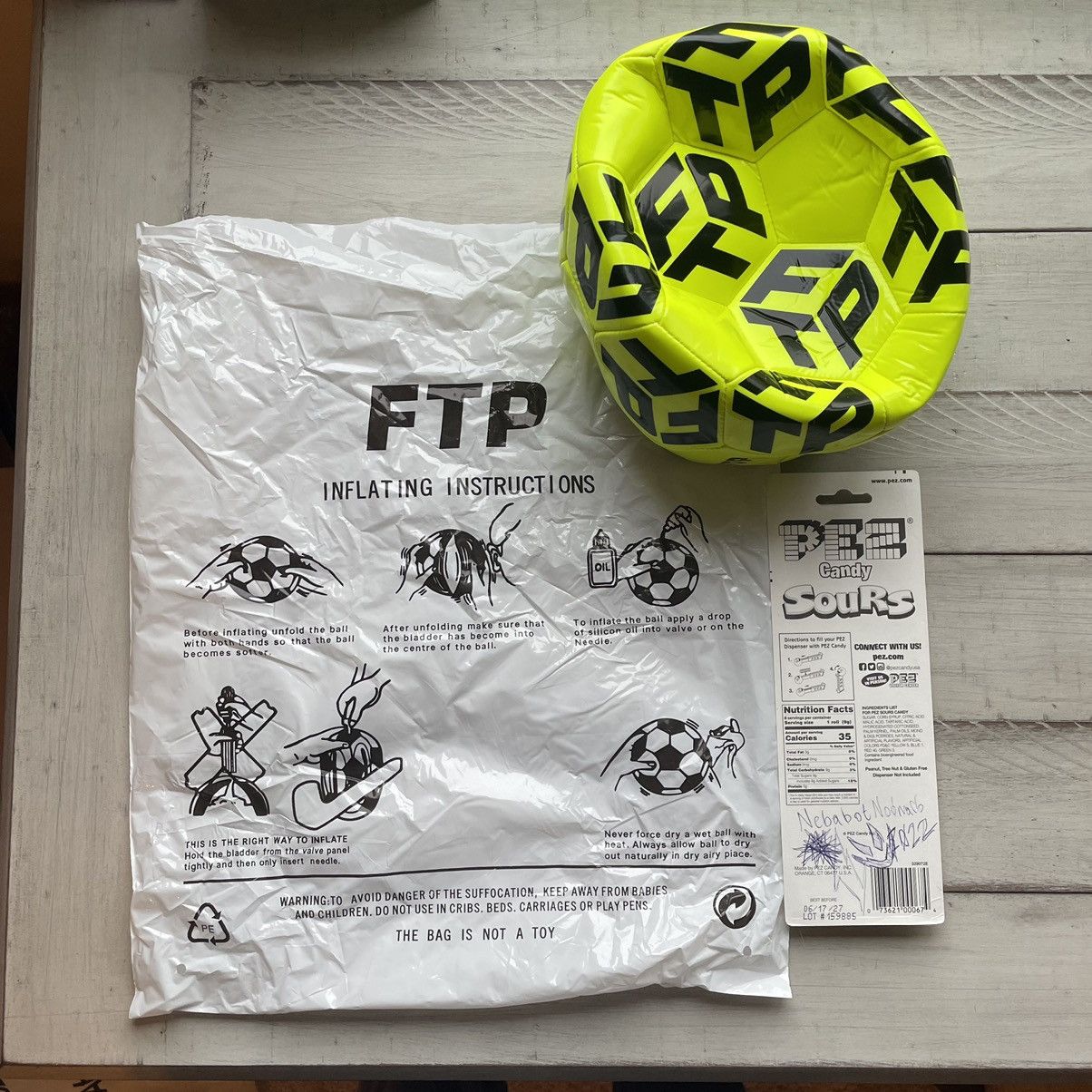 Fuck The Population ACiD LiME FTP DiMENSiON LOGO SOCCER BALL Size ONE SIZE - 2 Thumbnail