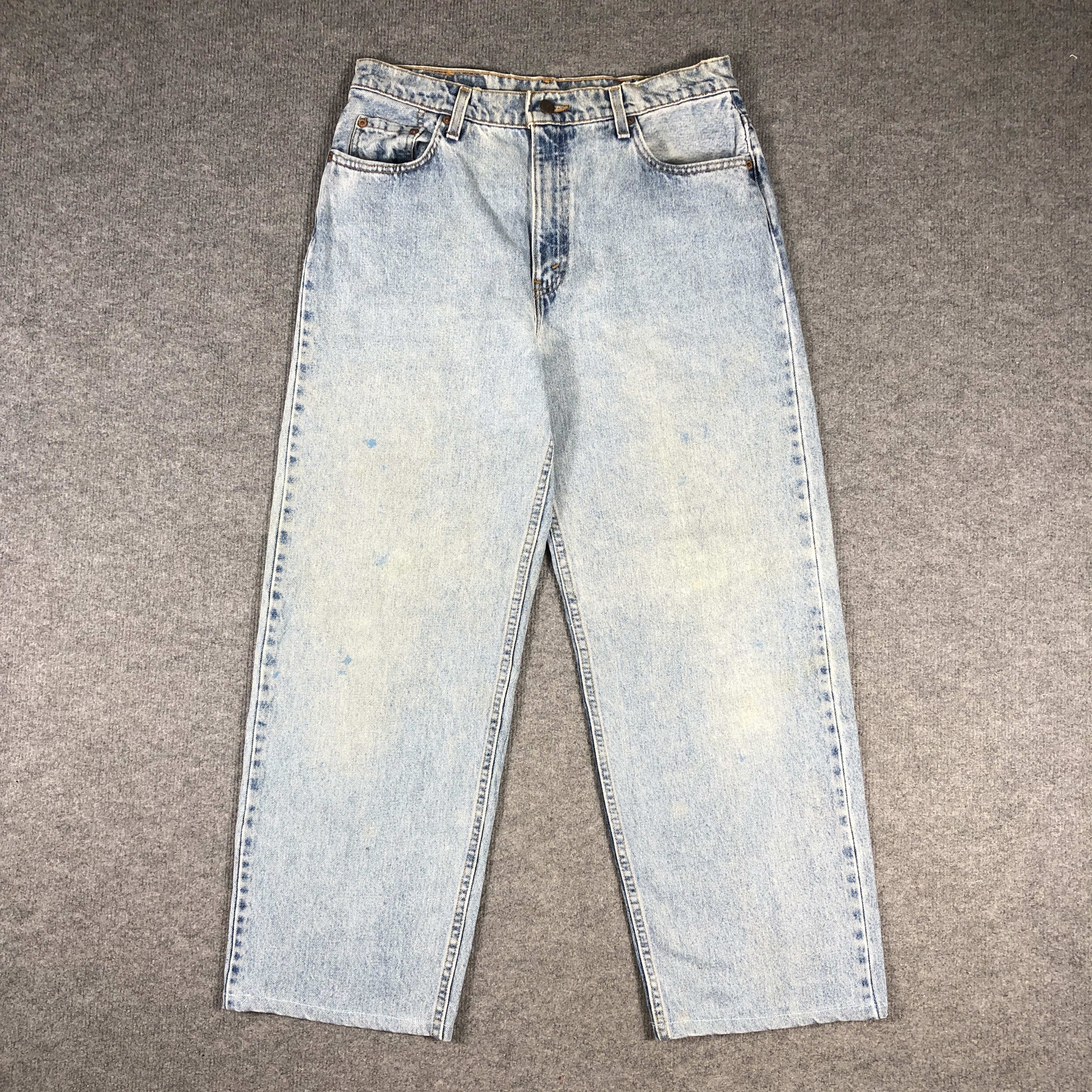 Vintage Vintage 90s Levis 566 Loose Fit Wide Leg Jeans L770 | Grailed